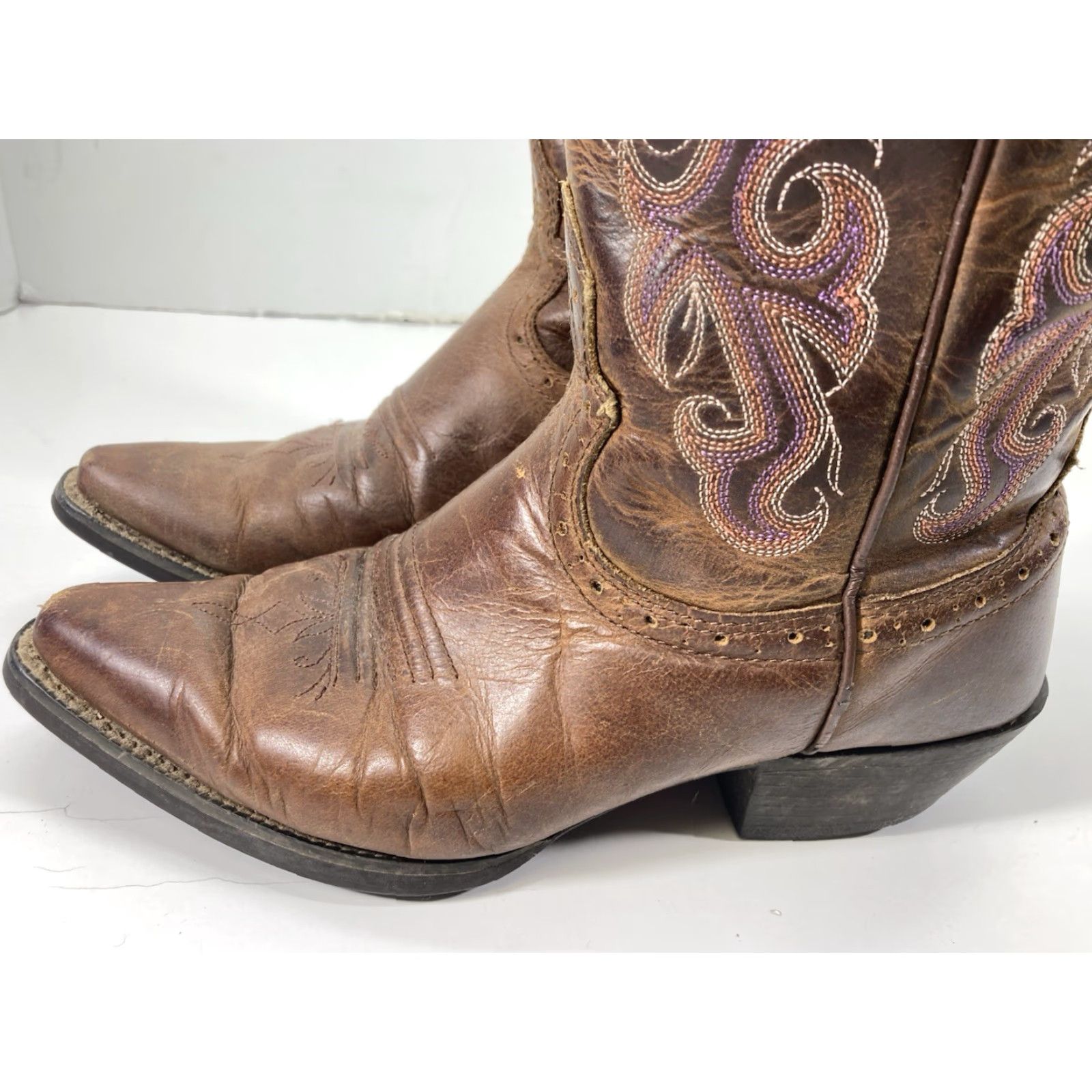 Justin Boots Justin Boots Women Brown Leather Embroidered Western Rodeo 6 B User: Justin Boots Women Brown Leather Embroidered Western Rodeo 6 B Size US 6 / IT 36 - 6 Thumbnail