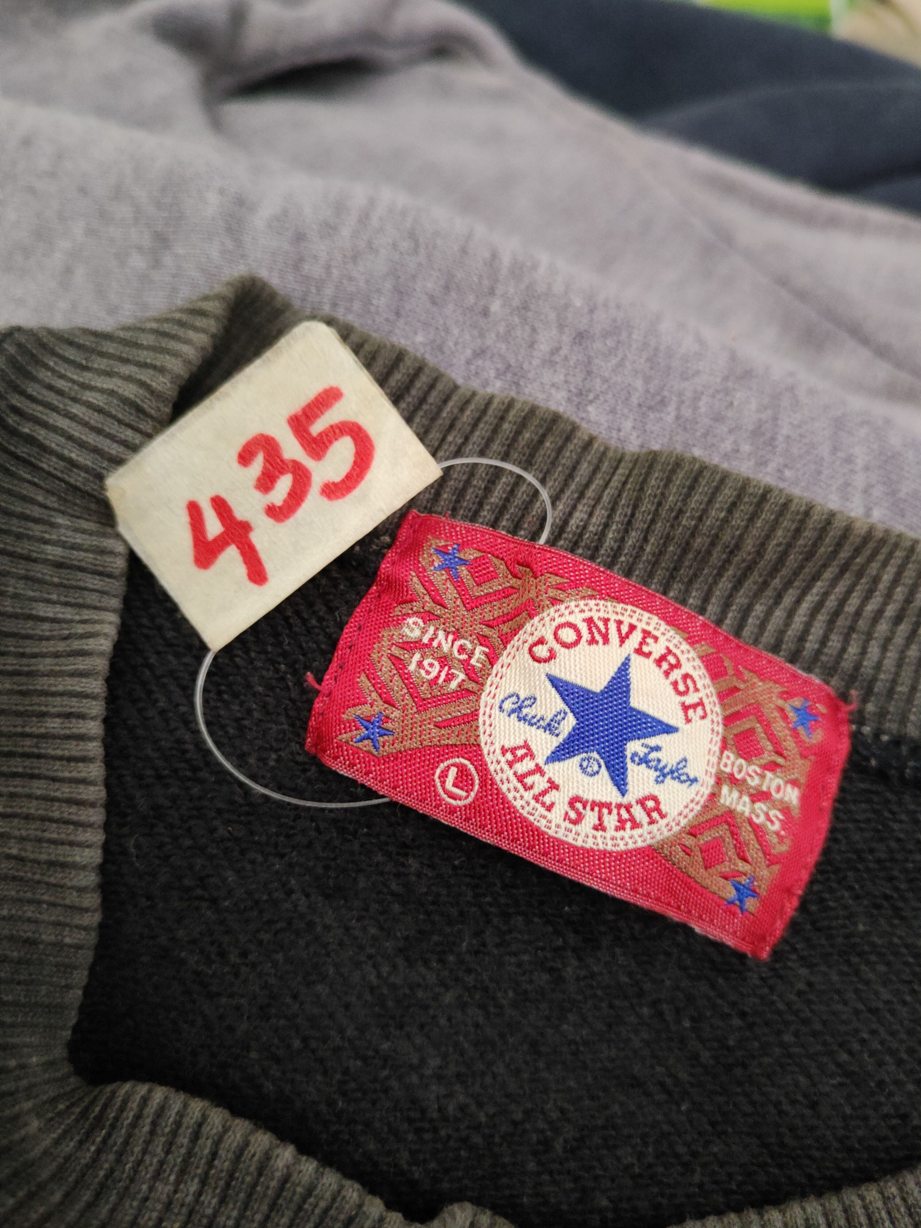 Converse × Vintage DL Converse vintage Black Faded Sweatshirts #435 Size US L / EU 52-54 / 3 - 12 Thumbnail