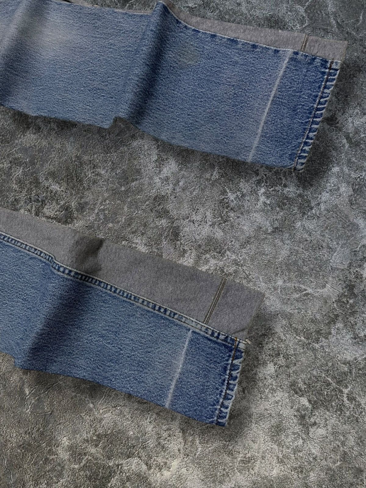 Japanese Brand Vintage Japan Designer 90’s H&+KB Denim Rebuild Sweatpant Size US 28 / EU 44 - 4 Thumbnail
