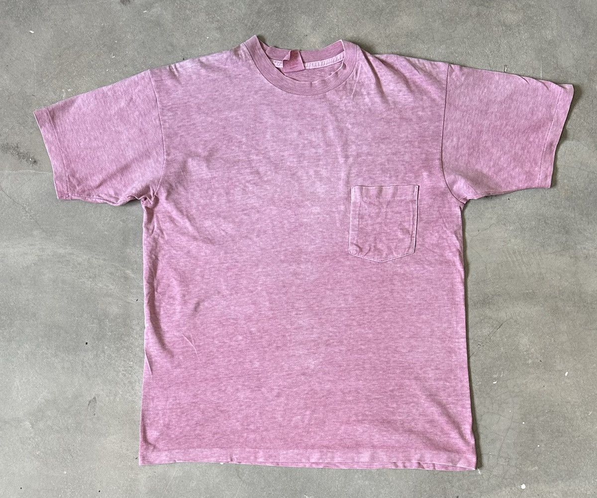 Vintage VINTAGE DYED WASH HEALTHKNIT PLAIN TEE Size US M / EU 48-50 / 2 - 1 Thumbnail