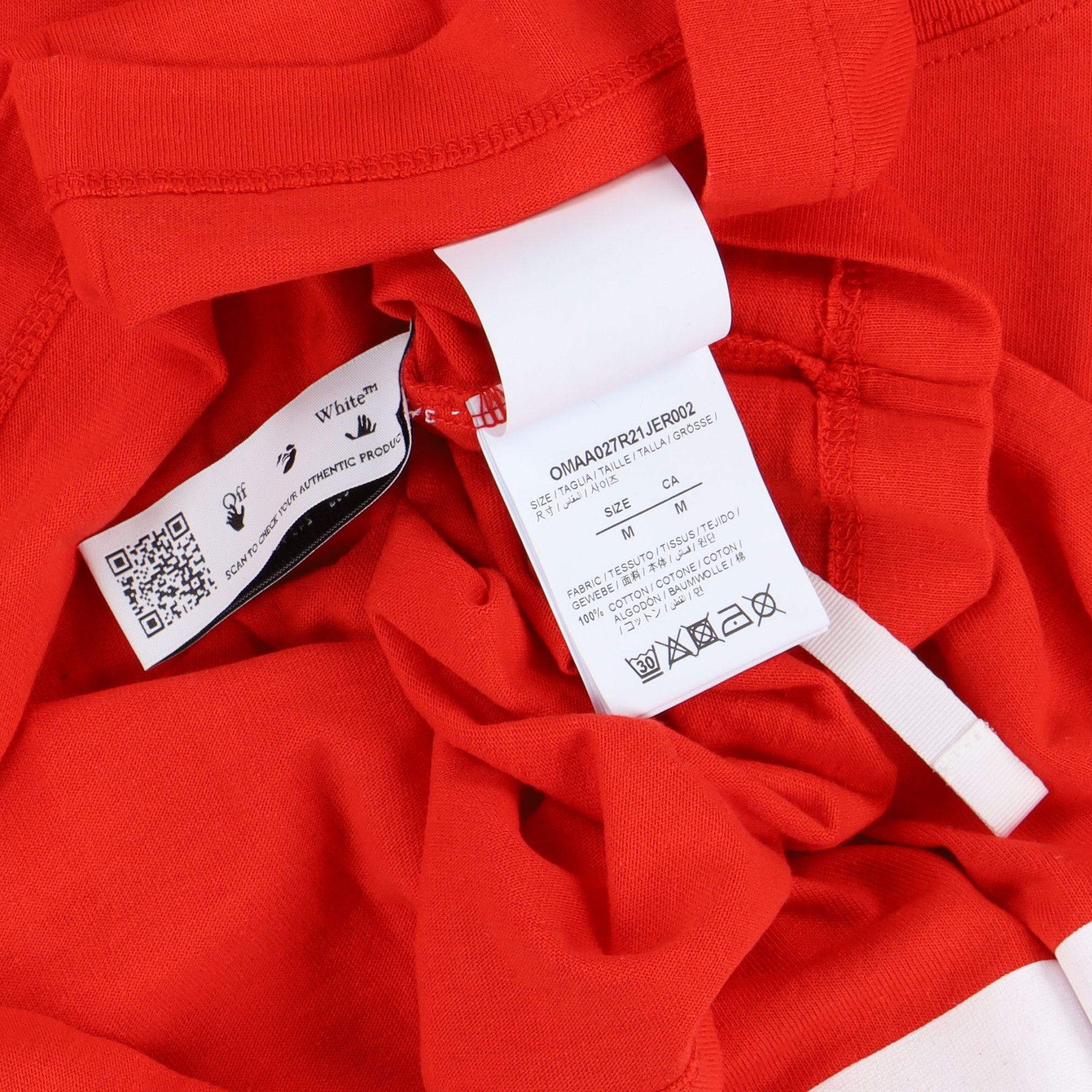 Off-White Red Mona Lisa Arrows T-Shirt Size M / US 6-8 / IT 42-44 - 6 Thumbnail