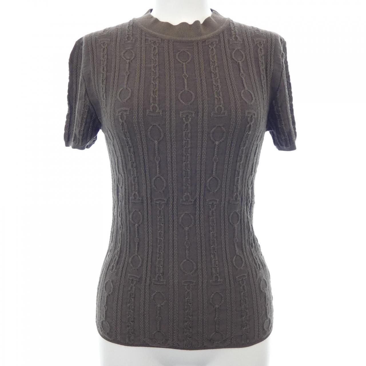 Hermes Hermes Hermes EFFET KALEIDOSCOPE Wool Knit Textile Tops DUTY FREE for USA Size ONE SIZE - 1 Thumbnail