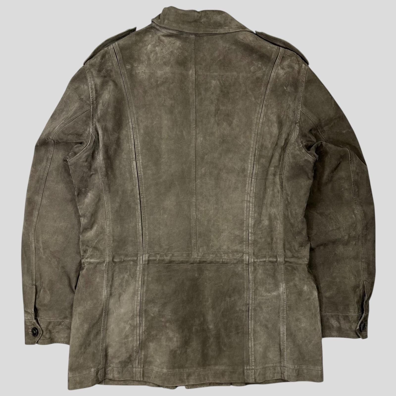 Gucci Gucci Tom Ford FW03 Suede Leather Western Military Jacket L Size US L / EU 52-54 / 3 - 5 Thumbnail