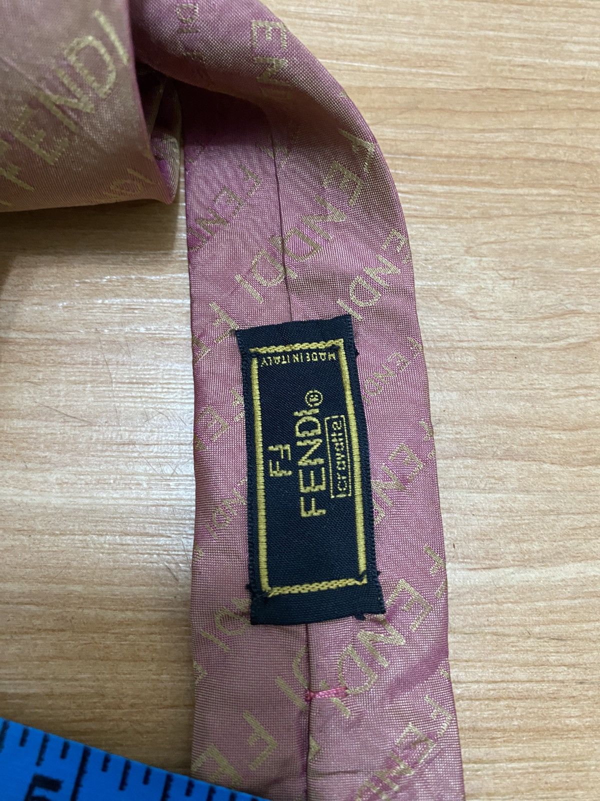 Fendi Vintage fendi full printed tie very rare Size ONE SIZE - 5 Thumbnail