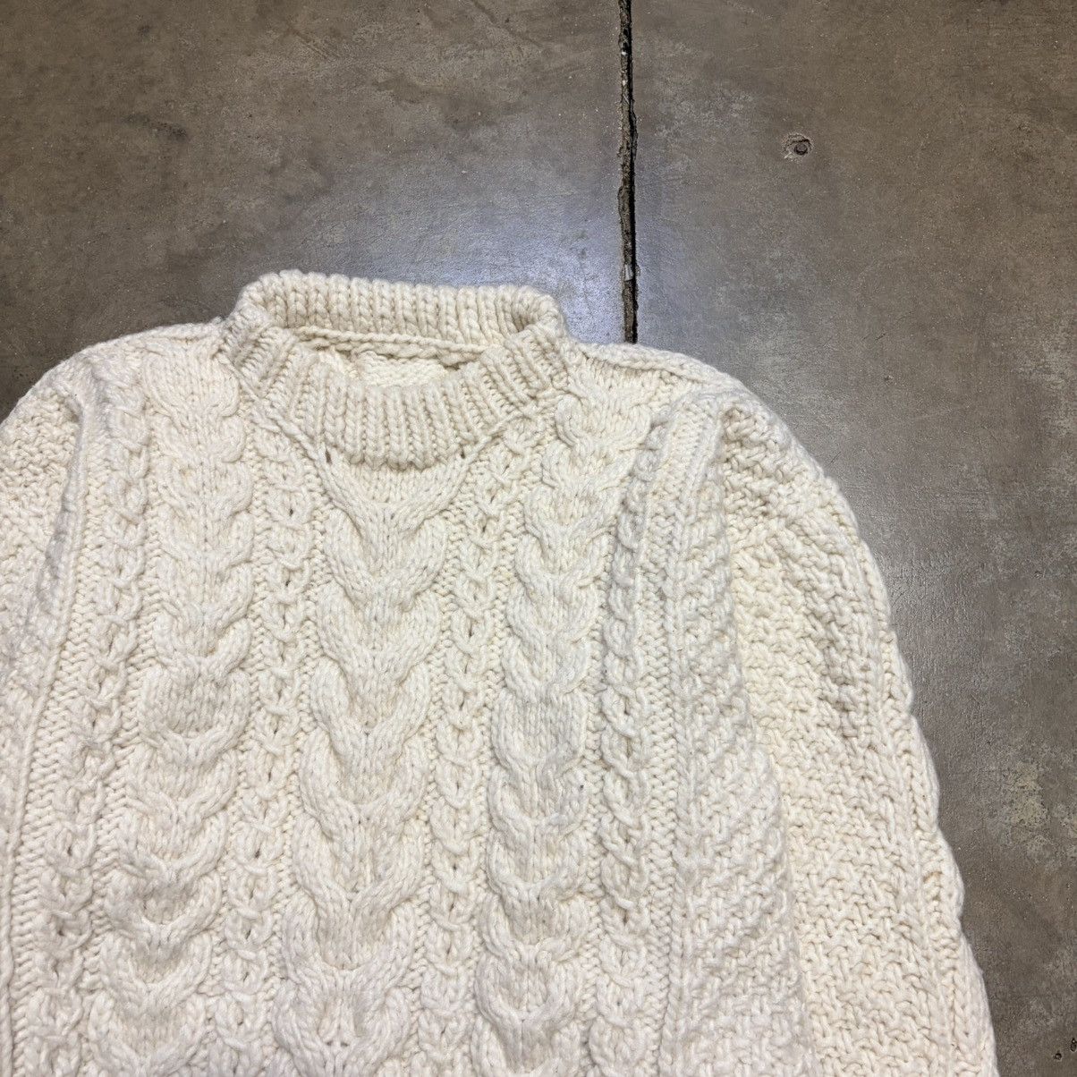 Vintage Vintage 90s Wool Sweater Cable Knit Chunky Fisherman Ecuador Size US S / EU 44-46 / 1 - 3 Thumbnail