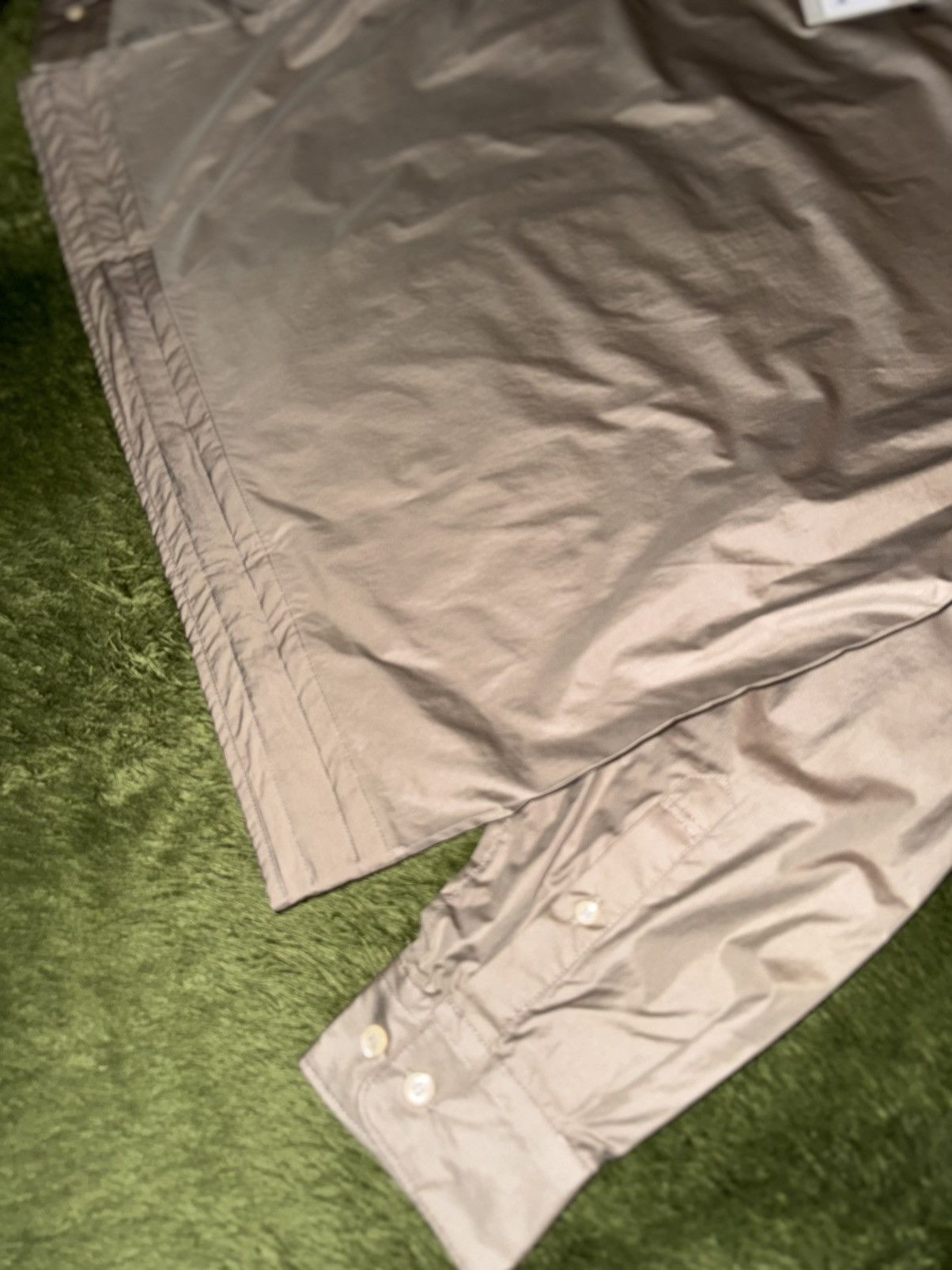 EASTLOGUE [M] Unaffected 22SS Open Collar Oversized Shirt Beige NWOT Size US M / EU 48-50 / 2 - 9 Thumbnail