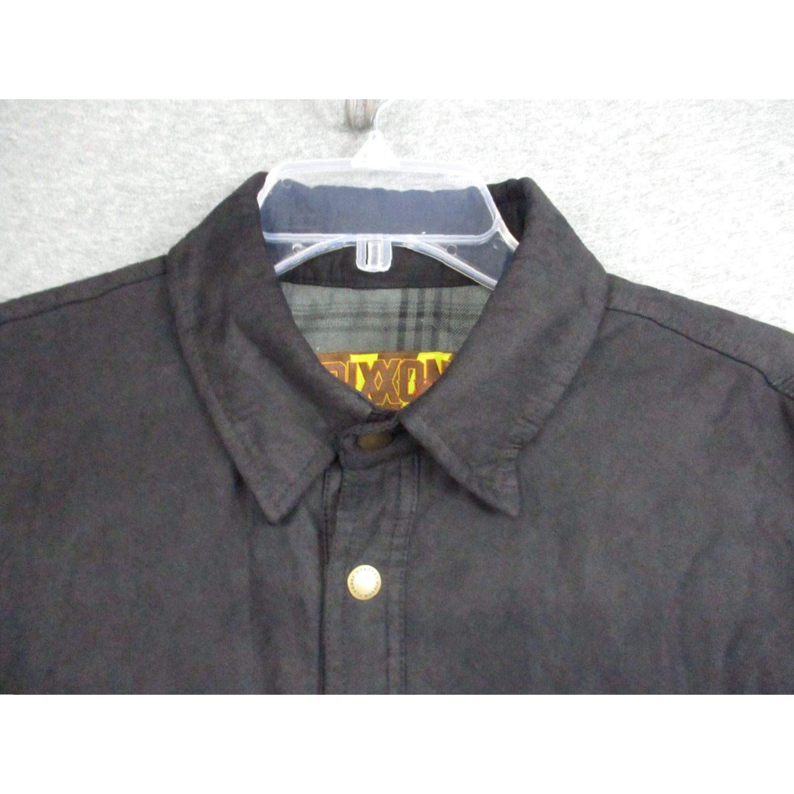 CO Dixxon Flannel Co ELKO Yellowstone Jacket XL Black Lined Logo Snap Men Size US XL / EU 56 / 4 - 3 Thumbnail