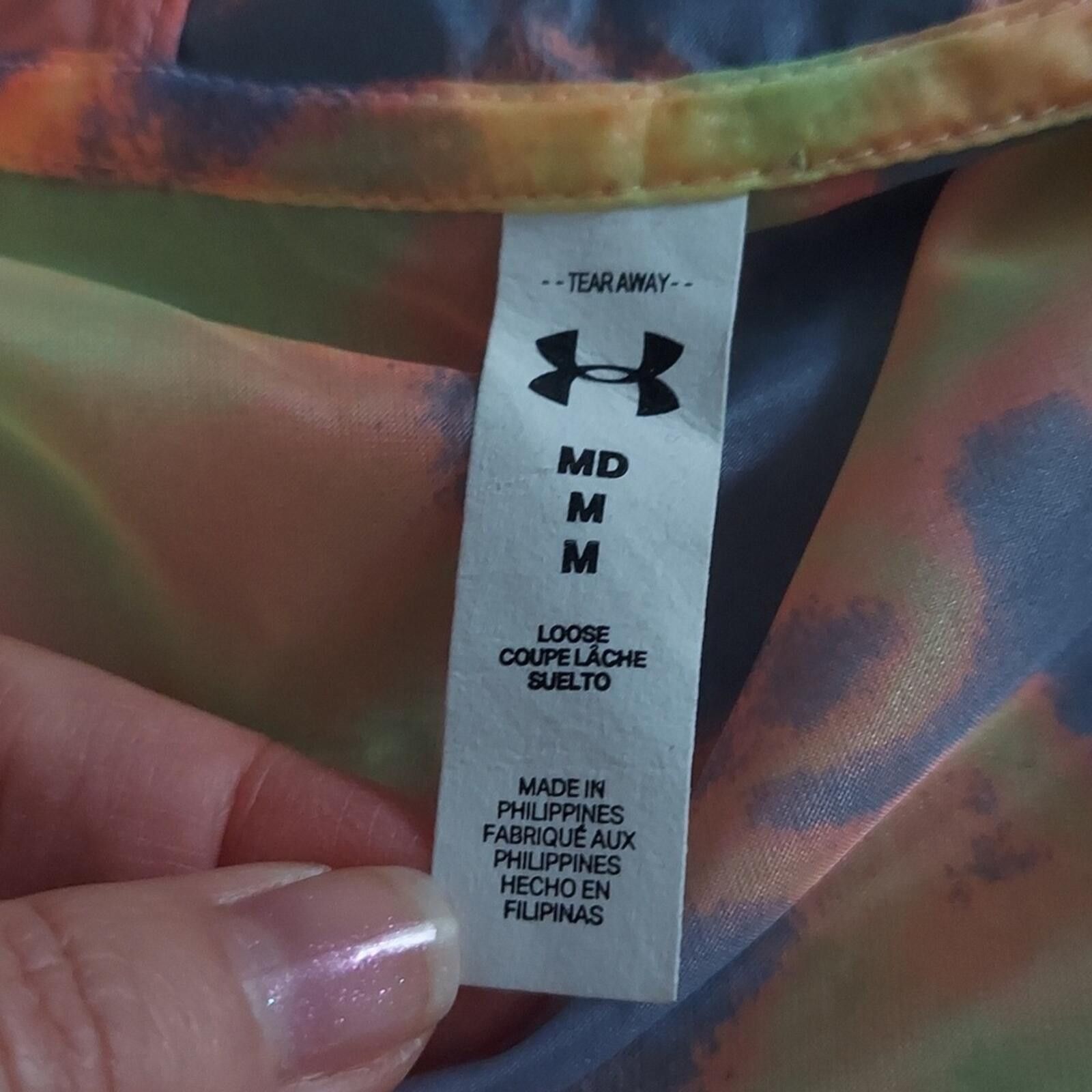 Under Armour Under Armour Neon Multi-Color Lightweight Hooded Pullover Size M / US 6-8 / IT 42-44 - 8 Thumbnail