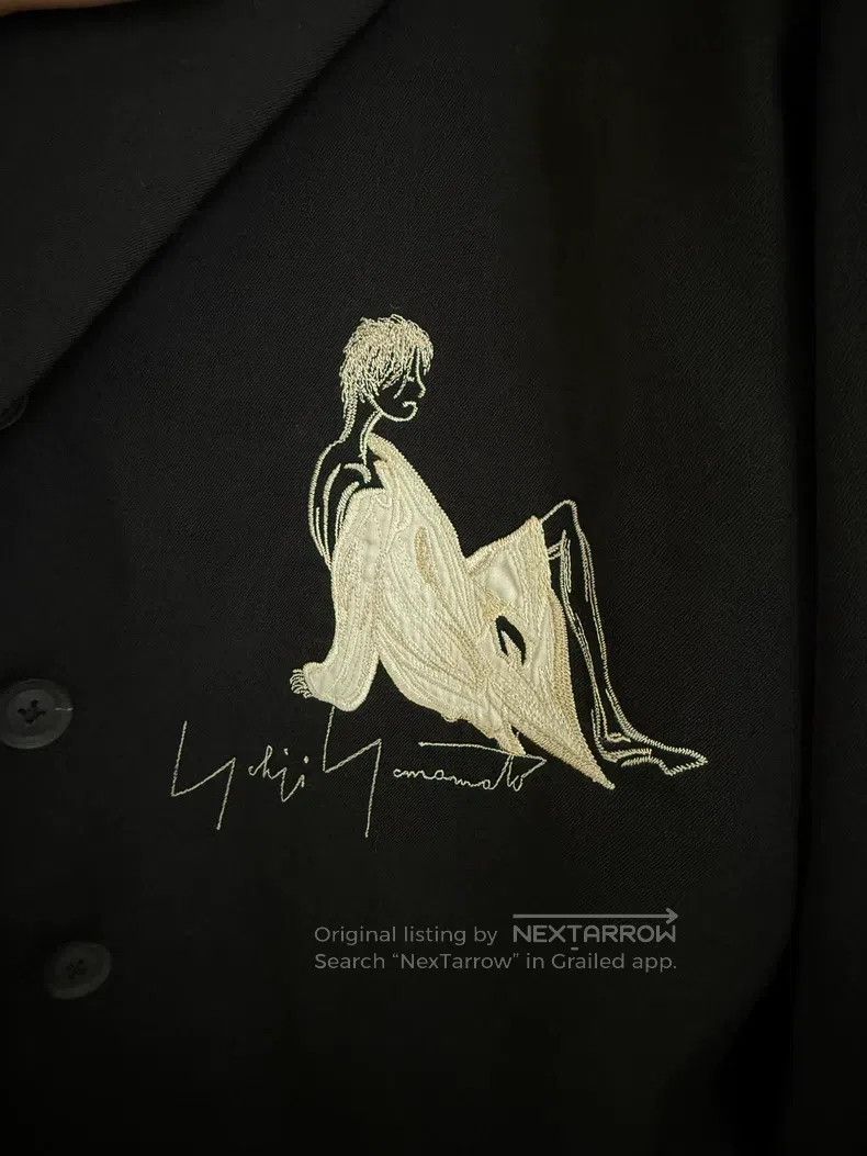 Yohji Yamamoto Yohji Yamamoto 02 SS replica actress embroidered suit jack Size US M / EU 48-50 / 2 - 3 Thumbnail
