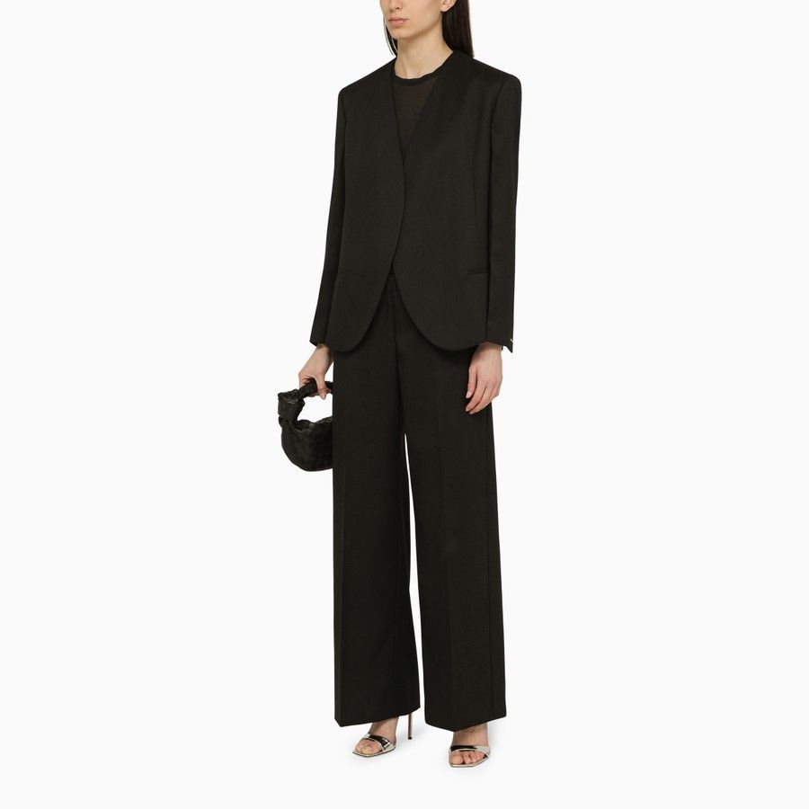 Calvin Klein o1d2blof0824 Wide-Leg Trousers in Black Size 25" / US 0 / IT 36 - 2 Thumbnail