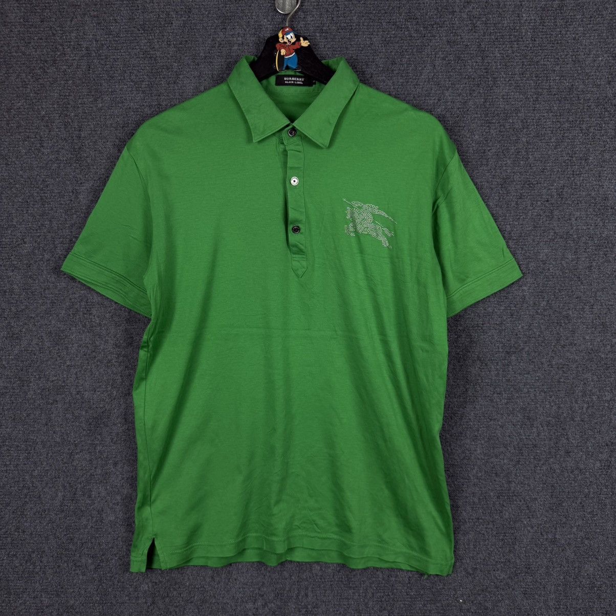 Burberry Burberry Black Label polo shirt in a vibrant green hue Size US M / EU 48-50 / 2 - 1 Thumbnail