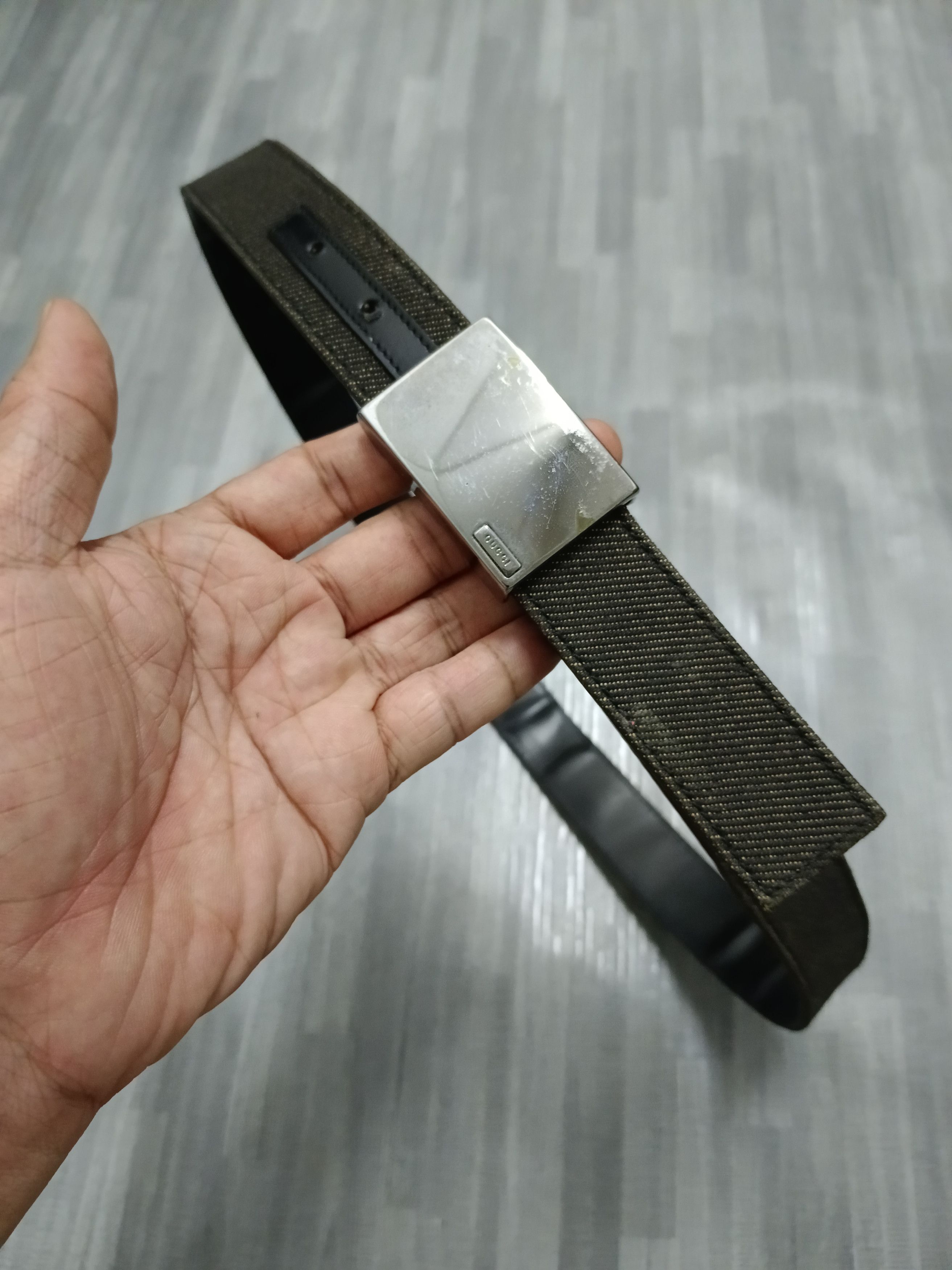 Gucci Gucci Archive Silver Plaque Buckle Belt Size ONE SIZE - 4 Thumbnail