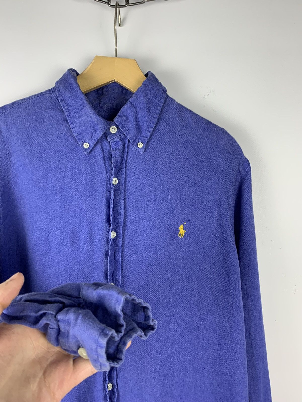 Polo Ralph Lauren Polo Ralph Lauren Linen Shirt Buttons Ups Men’s Size L Blue Size US L / EU 52-54 / 3 - 4 Thumbnail