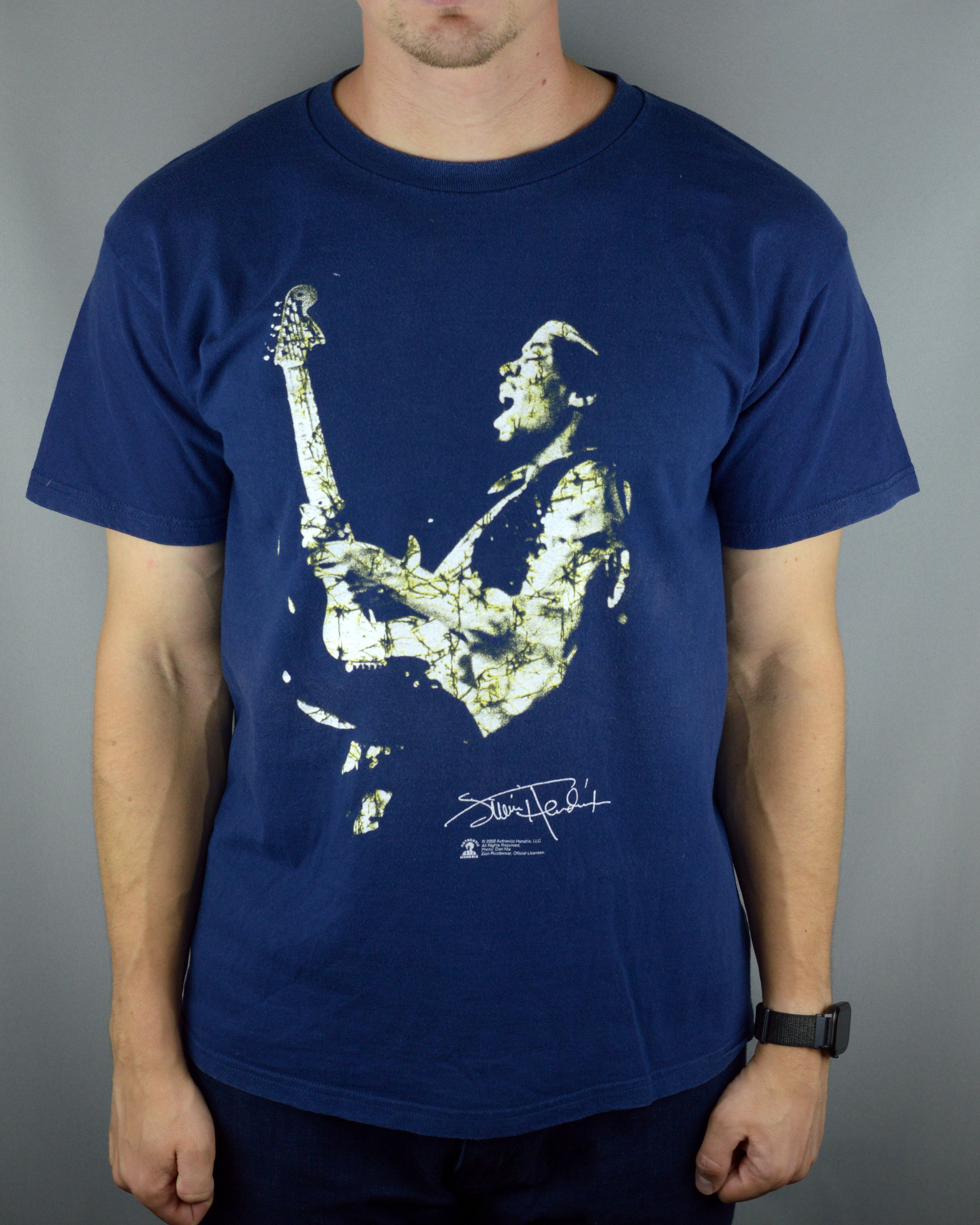 Vintage Vintage Jimmy Hendrix 2002 Zion Rootswear t shirt Size US L / EU 52-54 / 3 - 1 Thumbnail