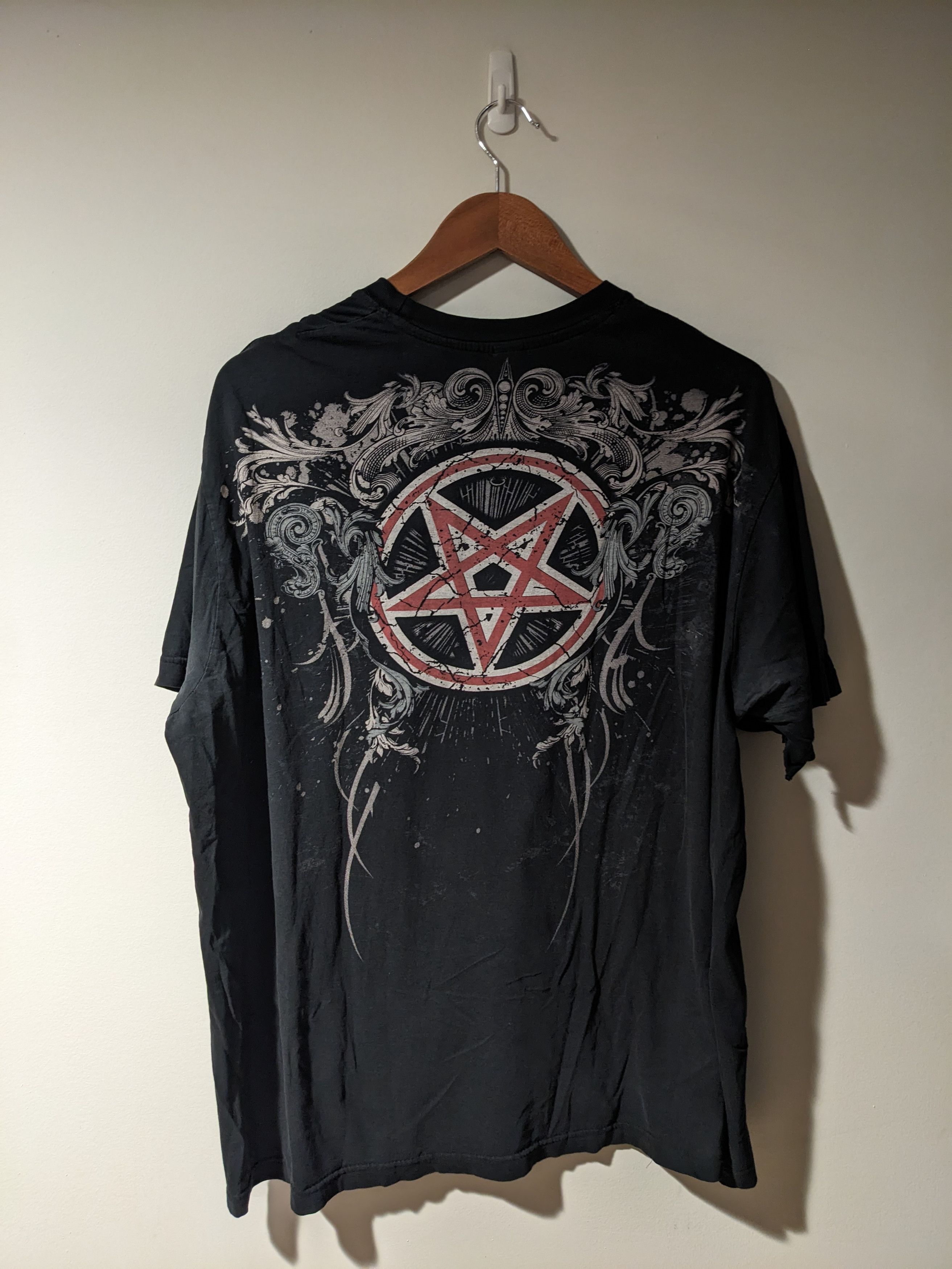 Affliction × Band Tees × Vintage Vintage 2010's Motley Crue Band Tour Affliction T-Shirt Size US XXL / EU 58 / 5 - 7 Thumbnail