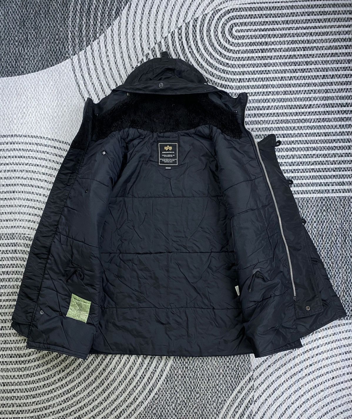 Alpha Industries Vintage Alpha Industries Premium Black Parka Jacket Size US XL / EU 56 / 4 - 7 Thumbnail