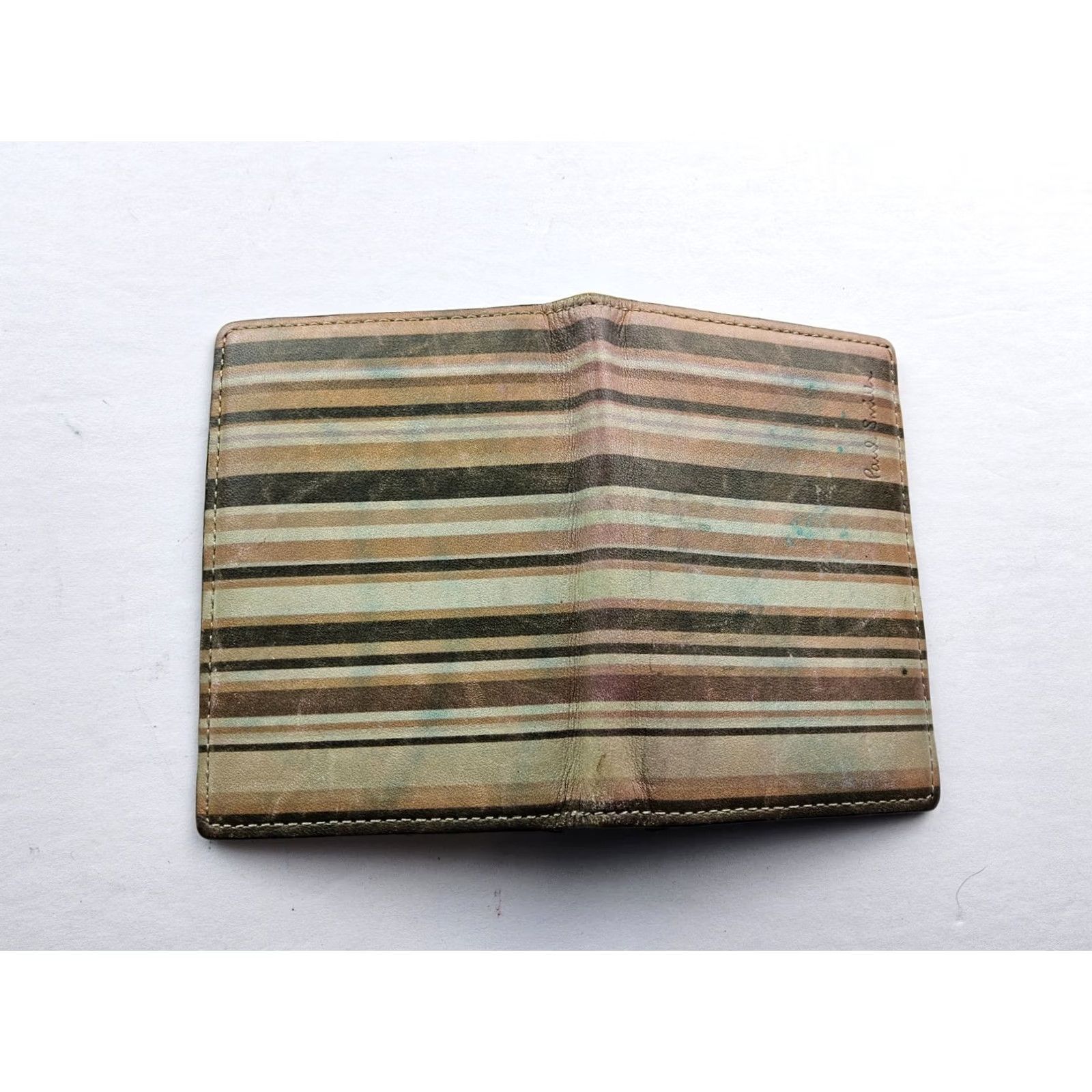 Paul Smith Paul Smith Wallet Striped Leather Bifold Card Multicolor Men Wallet Cardholder Mens Size ONE SIZE - 6 Thumbnail