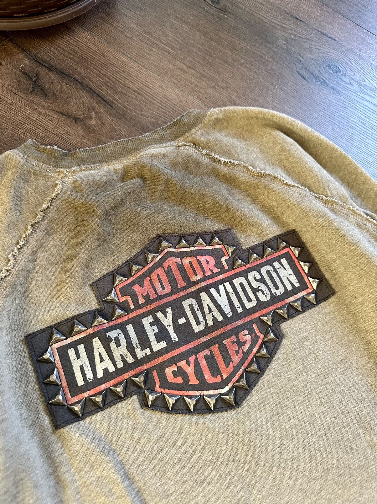 Harley Davidson Vintage Harley Davidson Back Spikes Sweatshirt Size US XL / EU 56 / 4 - 14 Thumbnail