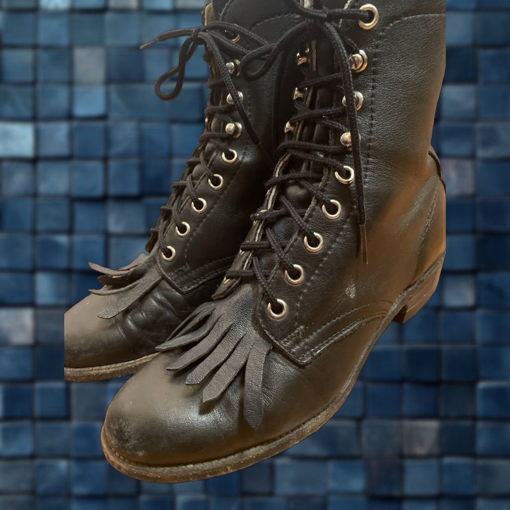 VINTAGE Biltrite Women's Combat Boots Leather Mid-Calf Insulated