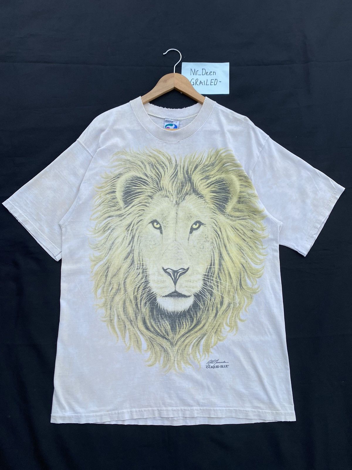Liquid Blue Rare Vintage Liquid Blue Lion Head Printed Tshirt Size US L / EU 52-54 / 3 - 1 Thumbnail