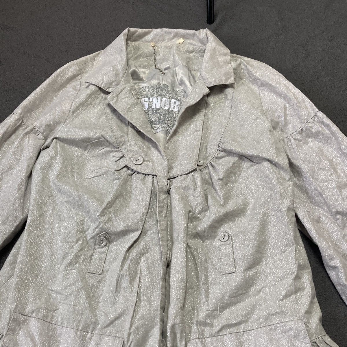 Japanese Brand × Vintage Avant garde dressy vintage coat Size L / US 10 / IT 46 - 2 Thumbnail