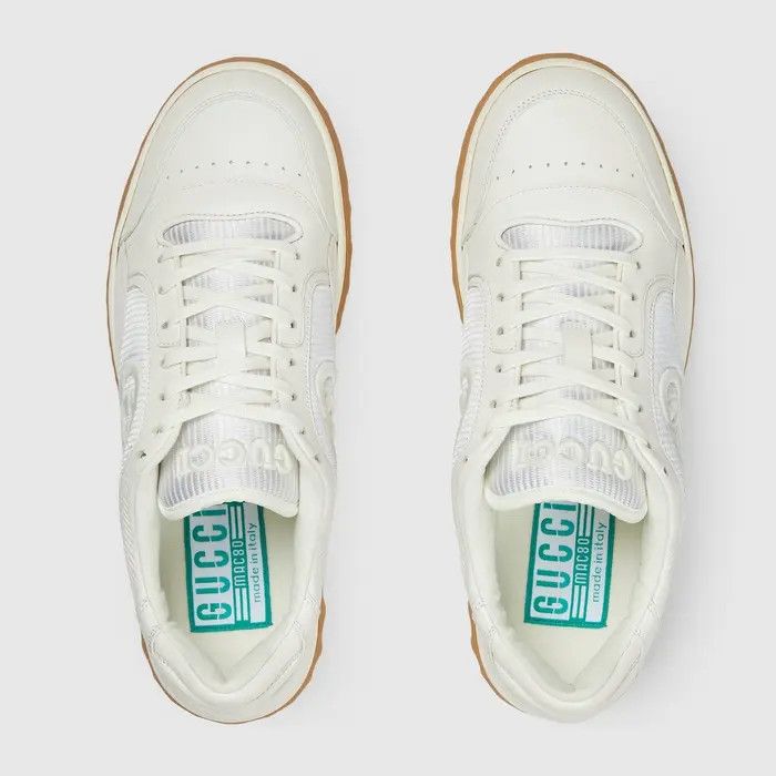 Gucci o1s1wg111025 MAC80 Low-Top Sneakers in White Size US 9 / EU 42 - 5 Thumbnail