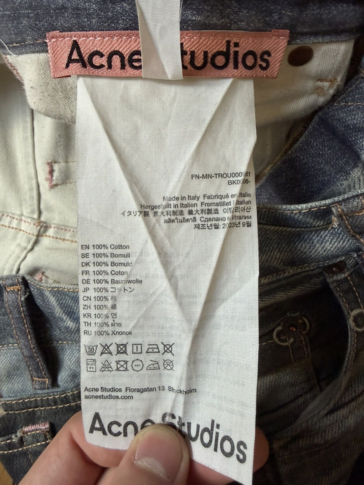 Acne Studios Acne Studios Trompe l'oeil Cowboy/Leather Jeans Size US 30 / EU 46 - 5 Thumbnail