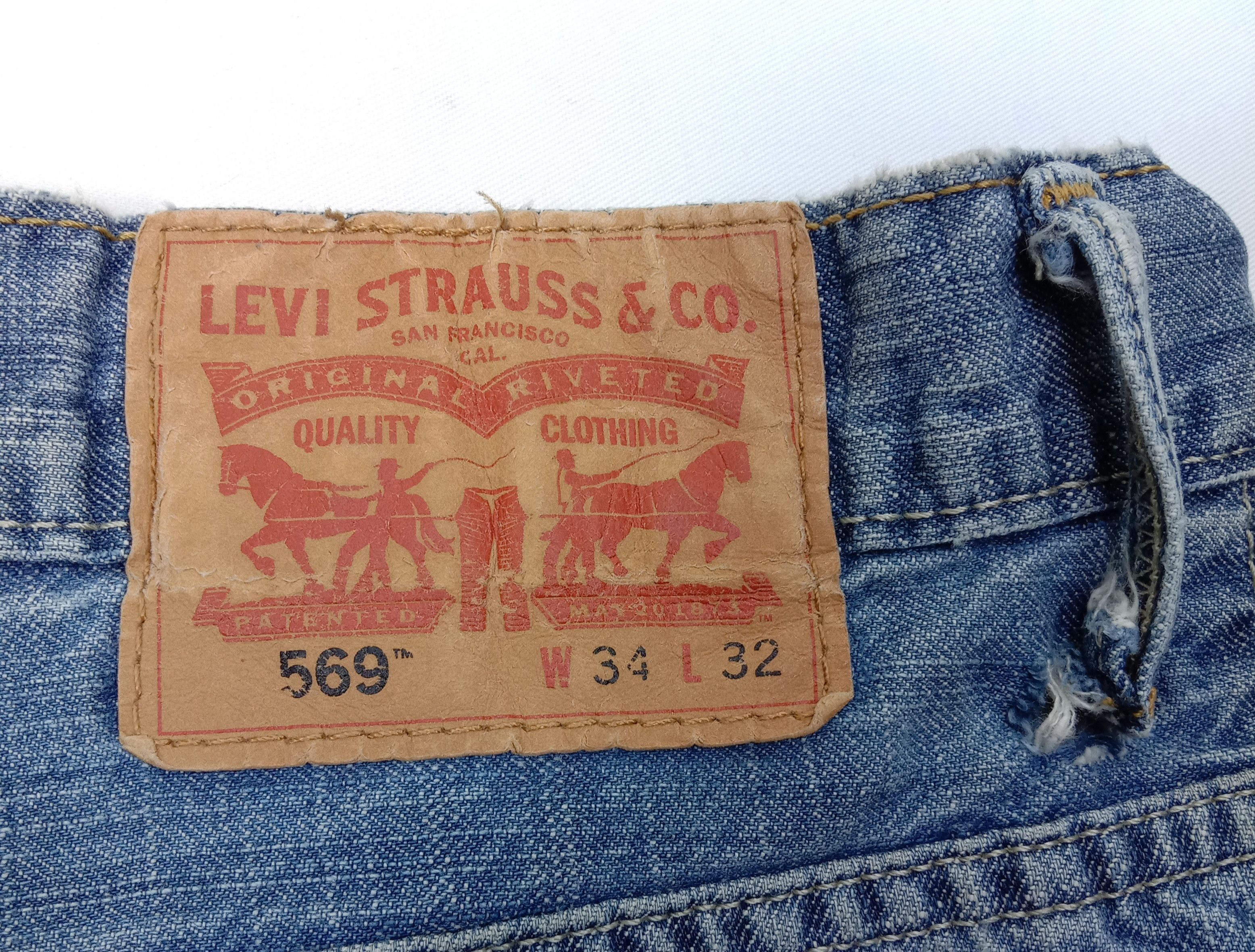 Levi's Vintage Levi's 569 Jeans Relaxed Fit Denim Size US 34 / EU 50 - 14 Thumbnail