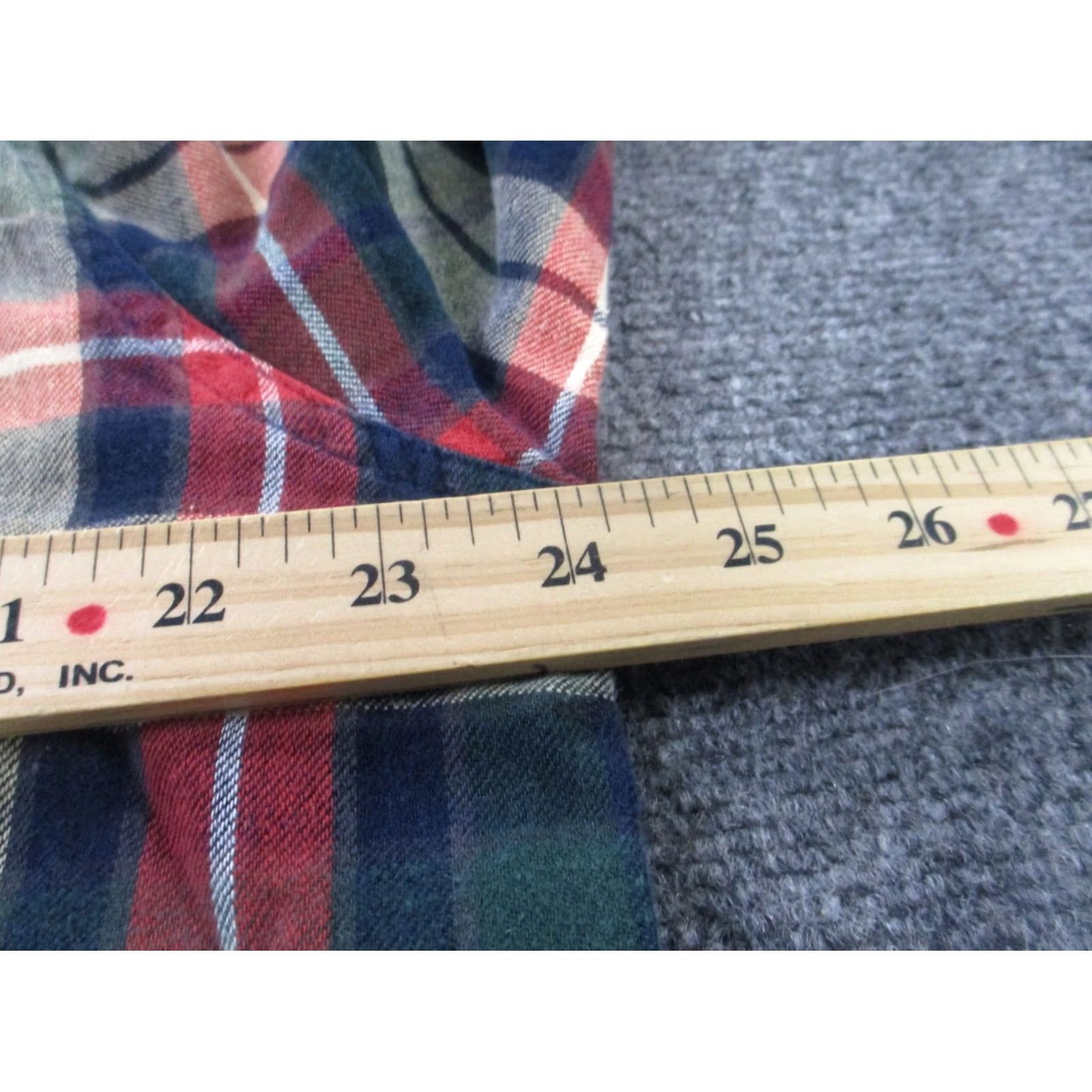 Vintage LL Bean Flannel Shirt Mens L Green Red Plaid Outdoors Country Work Size US L / EU 52-54 / 3 - 5 Thumbnail