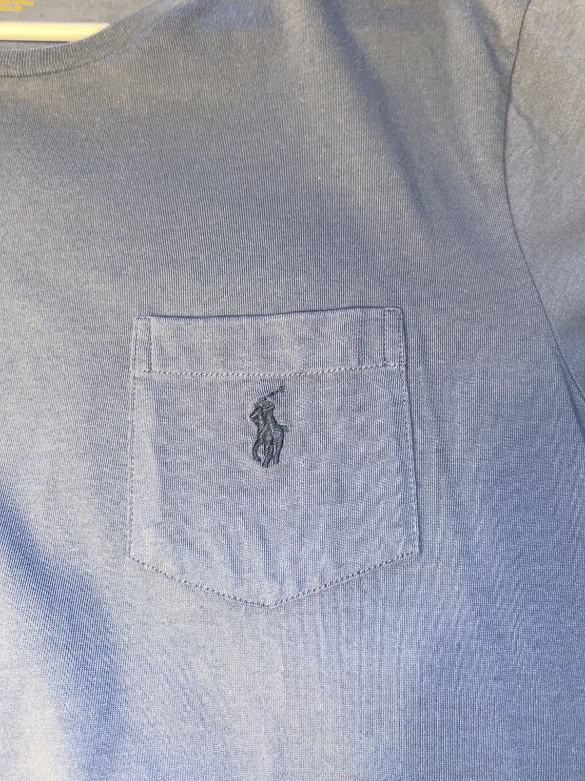 Polo Ralph Lauren × Ralph Lauren Polo Ralph Lauren Navy Blue Pony t-shirt Men’s size L vtg Size US L / EU 52-54 / 3 - 3 Thumbnail