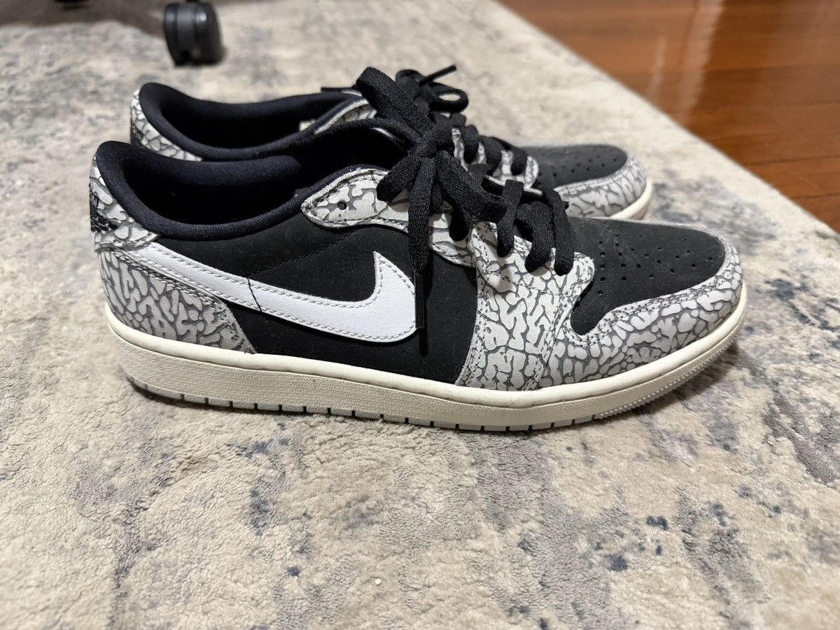 Nike Jordan 1 Retro Low - Black Cement Sz 9 Size US 9 / EU 42 - 2 Thumbnail