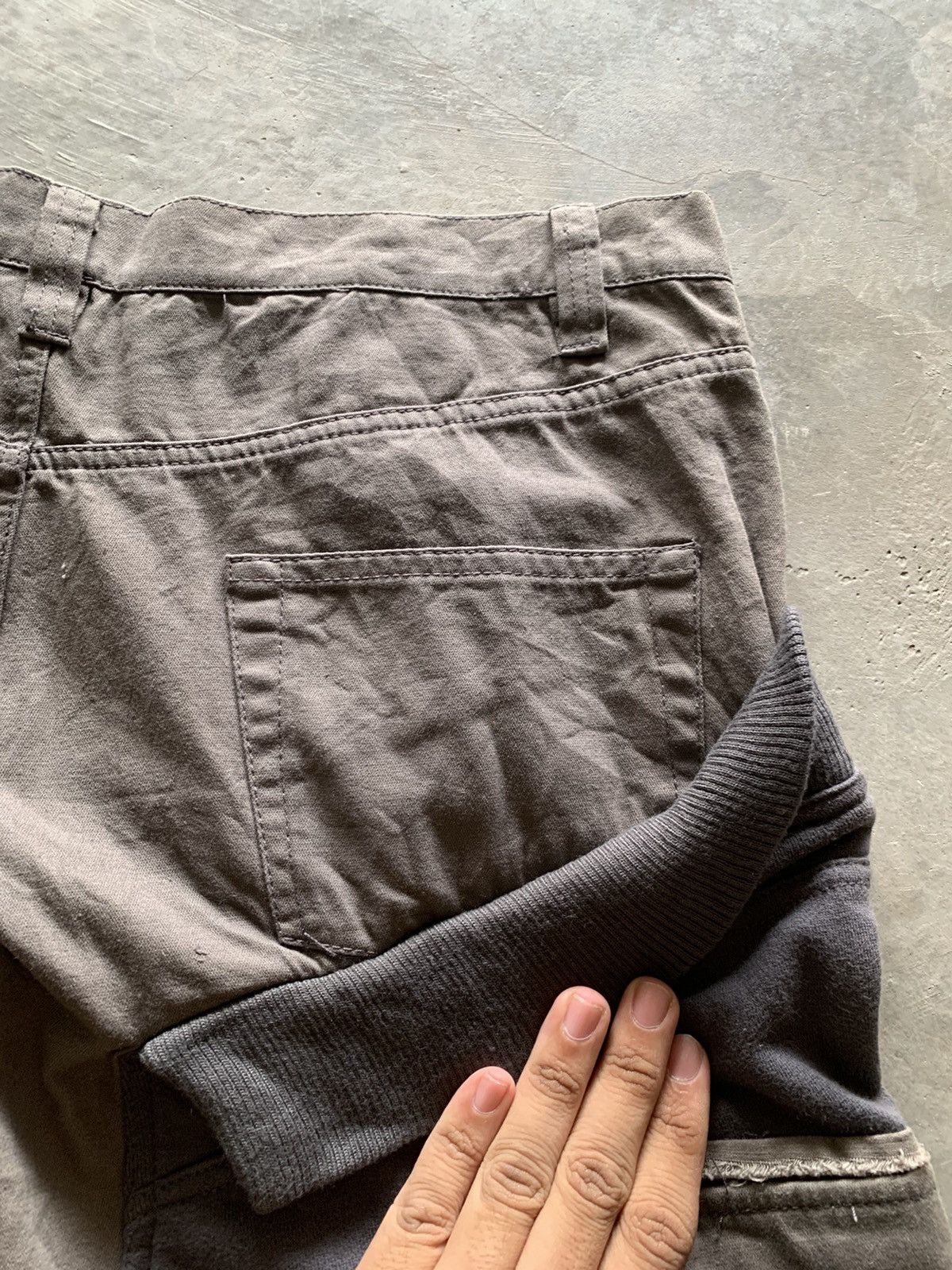 20471120 × Hysteric Glamour × Le Grande Bleu (L.G.B.) vintage hybrid cargo sweatpant punk army style Size US 37 - 15 Thumbnail