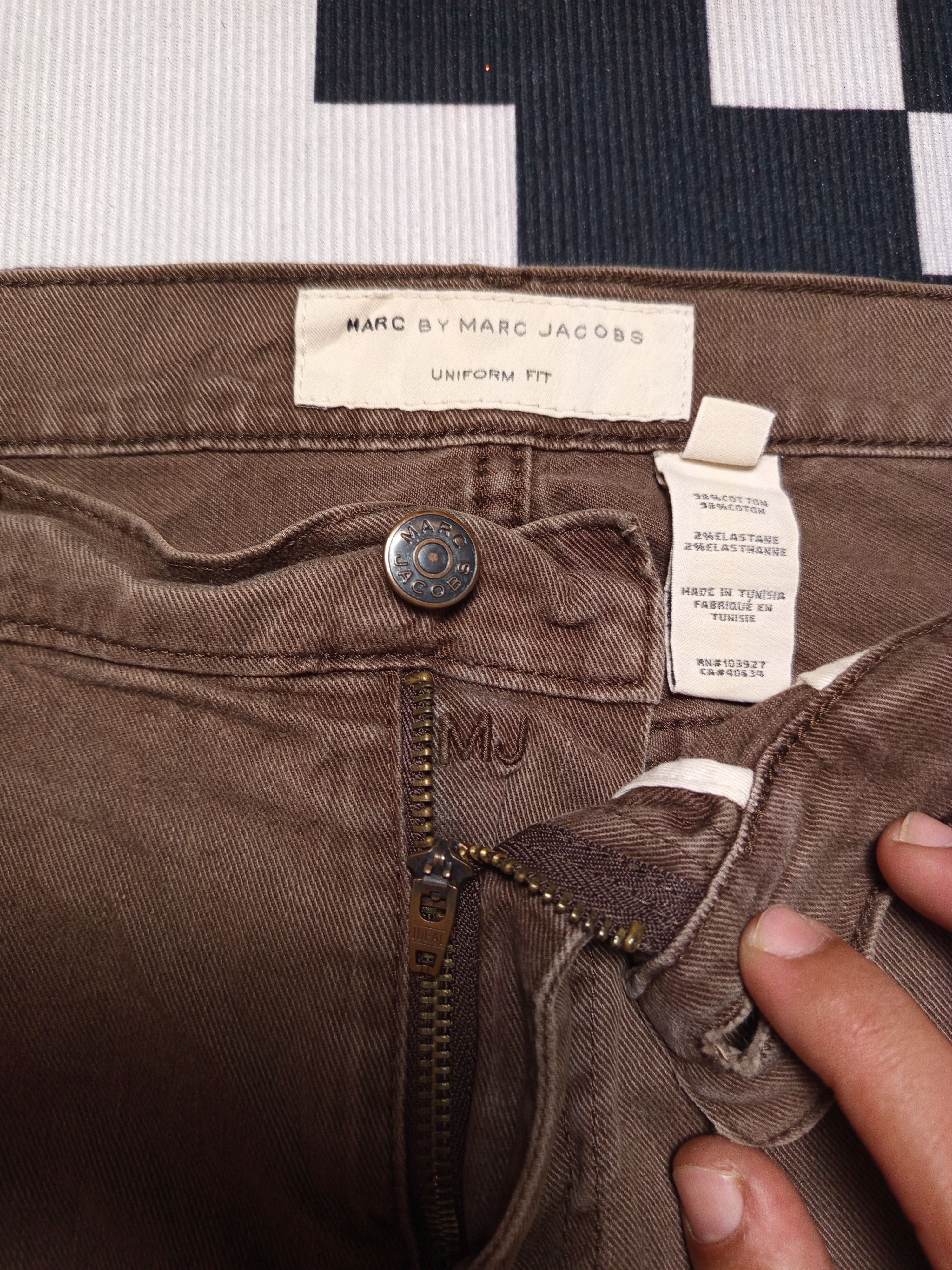 If Six Was Nine Vintage Marc Jacobs Luxury Brown Pants Jeans Size US 35 - 8 Thumbnail