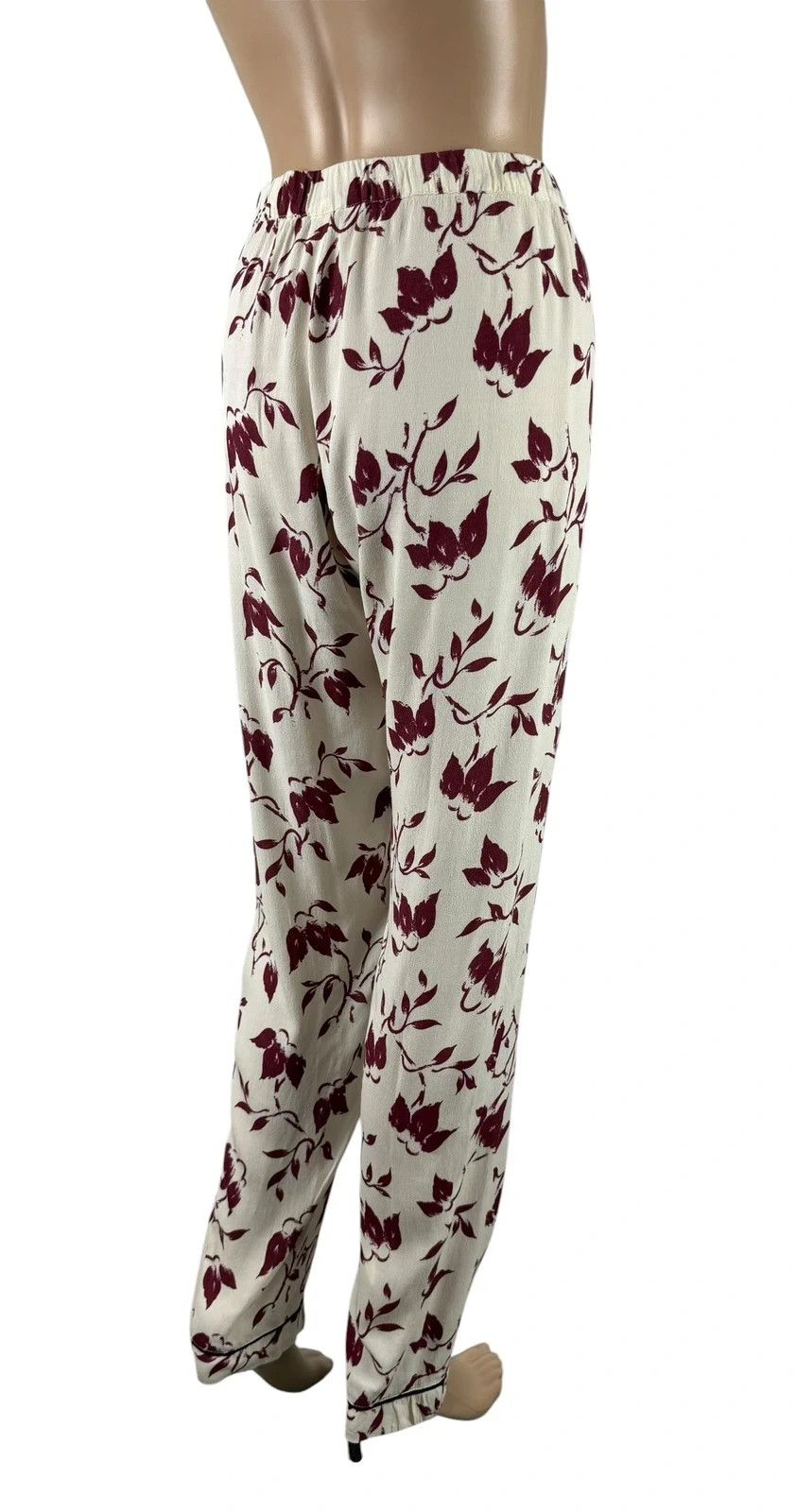 Ganni Ganni Trousers Maxwell Crepe Floral Printed size XL Size 34" / US 12 / IT 48 - 6 Thumbnail