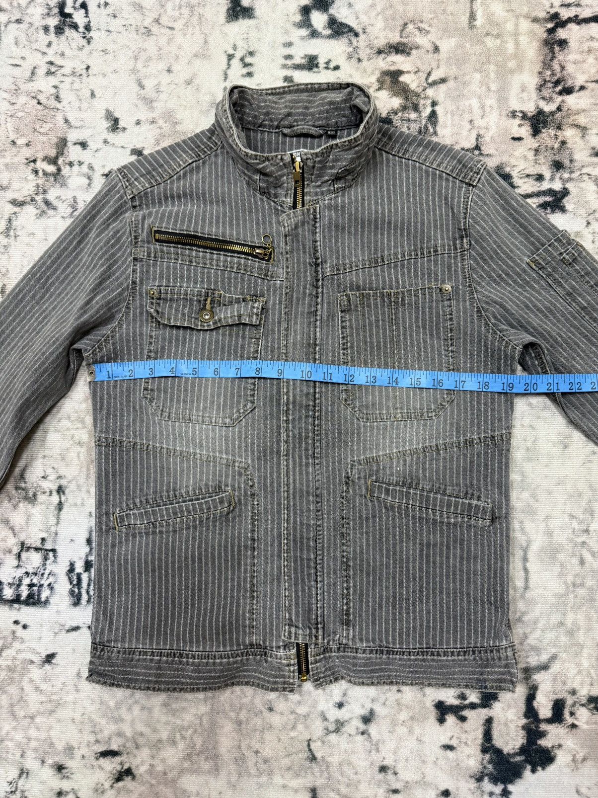 Japanese Brand Dogman Workwear Hickory Stripe Denim Jacket Size US S / EU 44-46 / 1 - 16 Thumbnail
