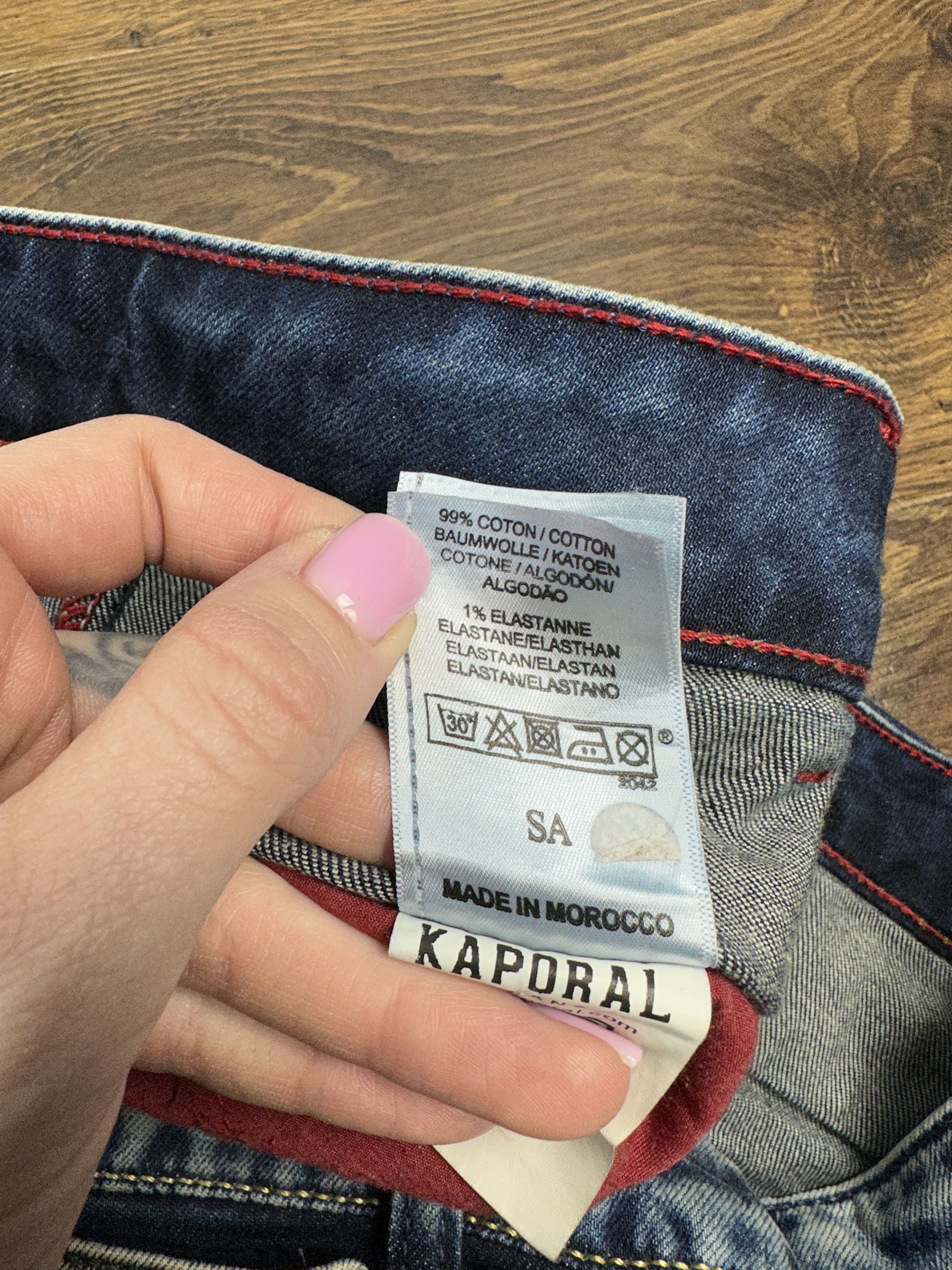 Japanese Brand Kaporal 5 Mens Denim Pants Jeans Size US 34 / EU 50 - 10 Thumbnail