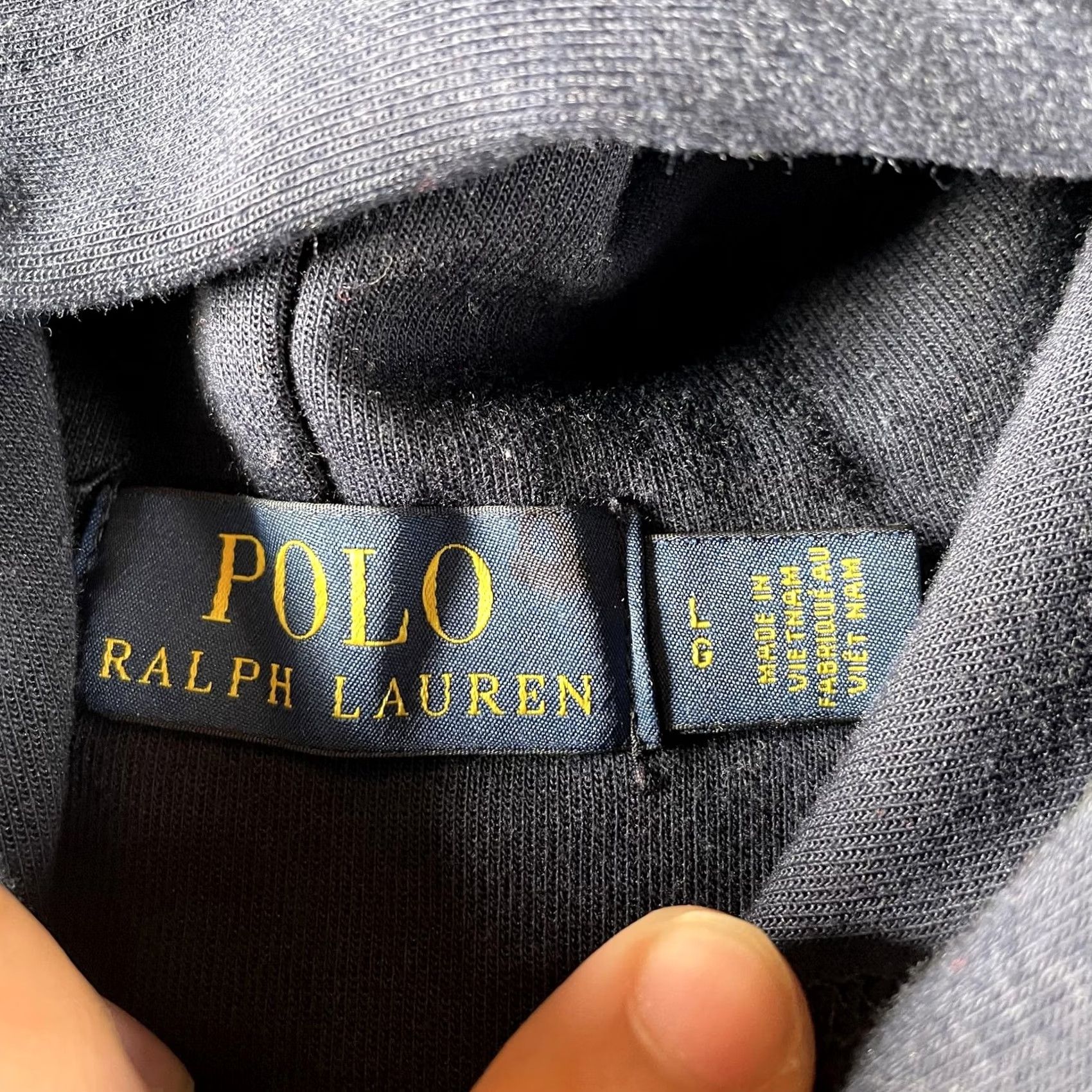 Polo Ralph Lauren Polo Ralph Lauren Hoodie Mens Large Blue Big Pony Logo Pullover Sweatshirt Size US L / EU 52-54 / 3 - 4 Thumbnail