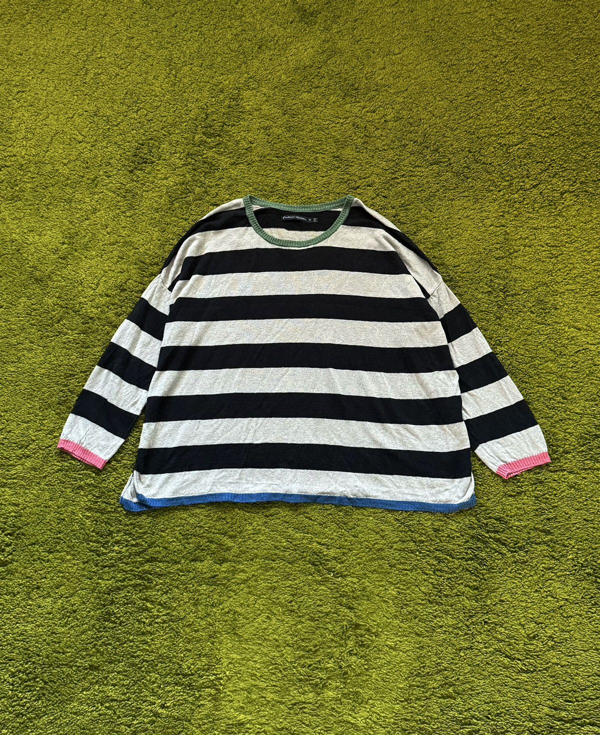 Designer Gudrun Sjoden 100% linen striped sweater Size XL / US 12-14 / IT 48-50 - 1 Thumbnail