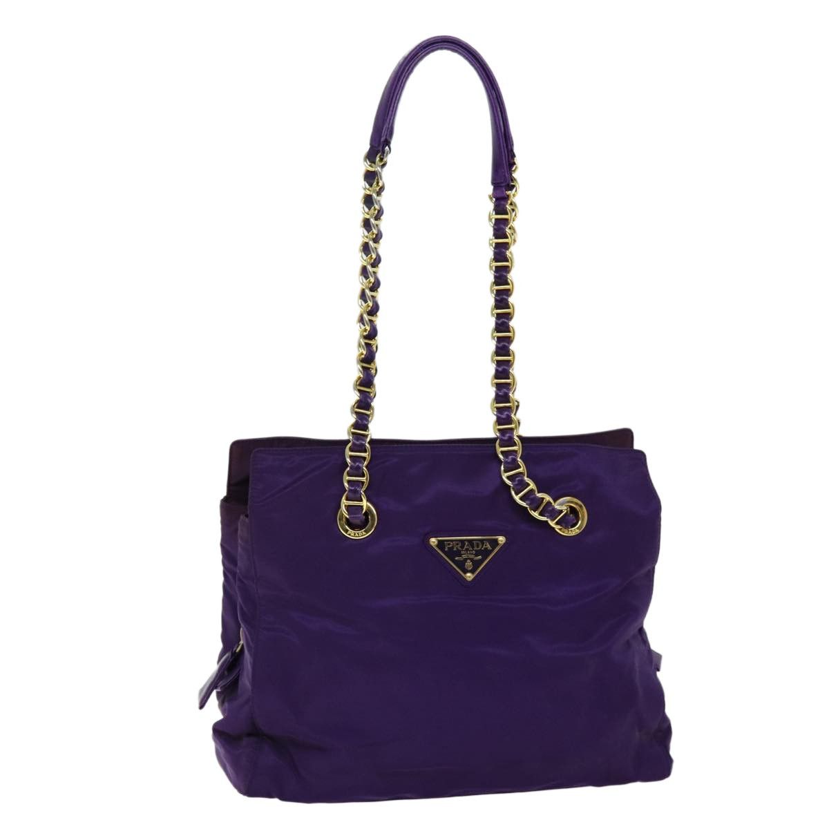 Prada Prada Convertible Chain Tote Quilted Tessuto Size ONE SIZE - 1 Thumbnail