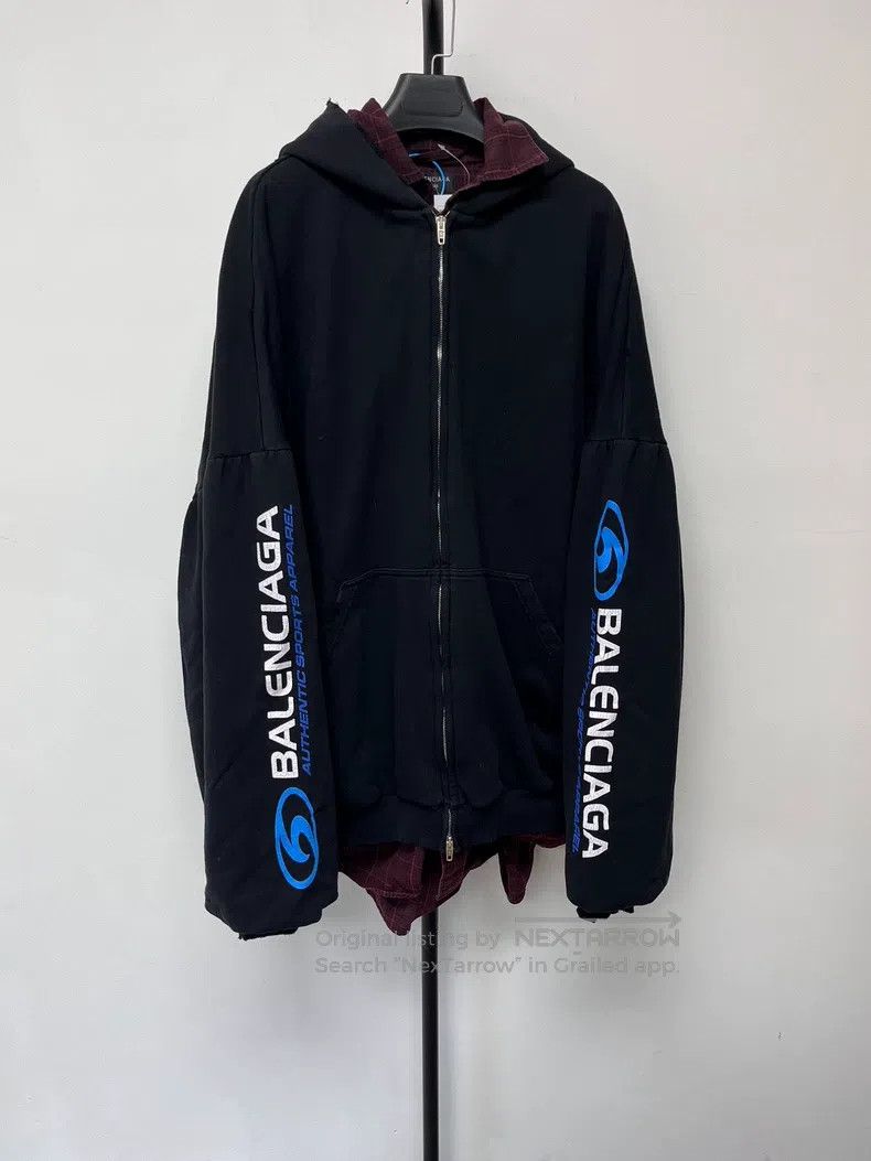 Balenciaga Balenciaga Shirt Sweatshirt Hybrid Size US XL / EU 56 / 4 - 2 Thumbnail