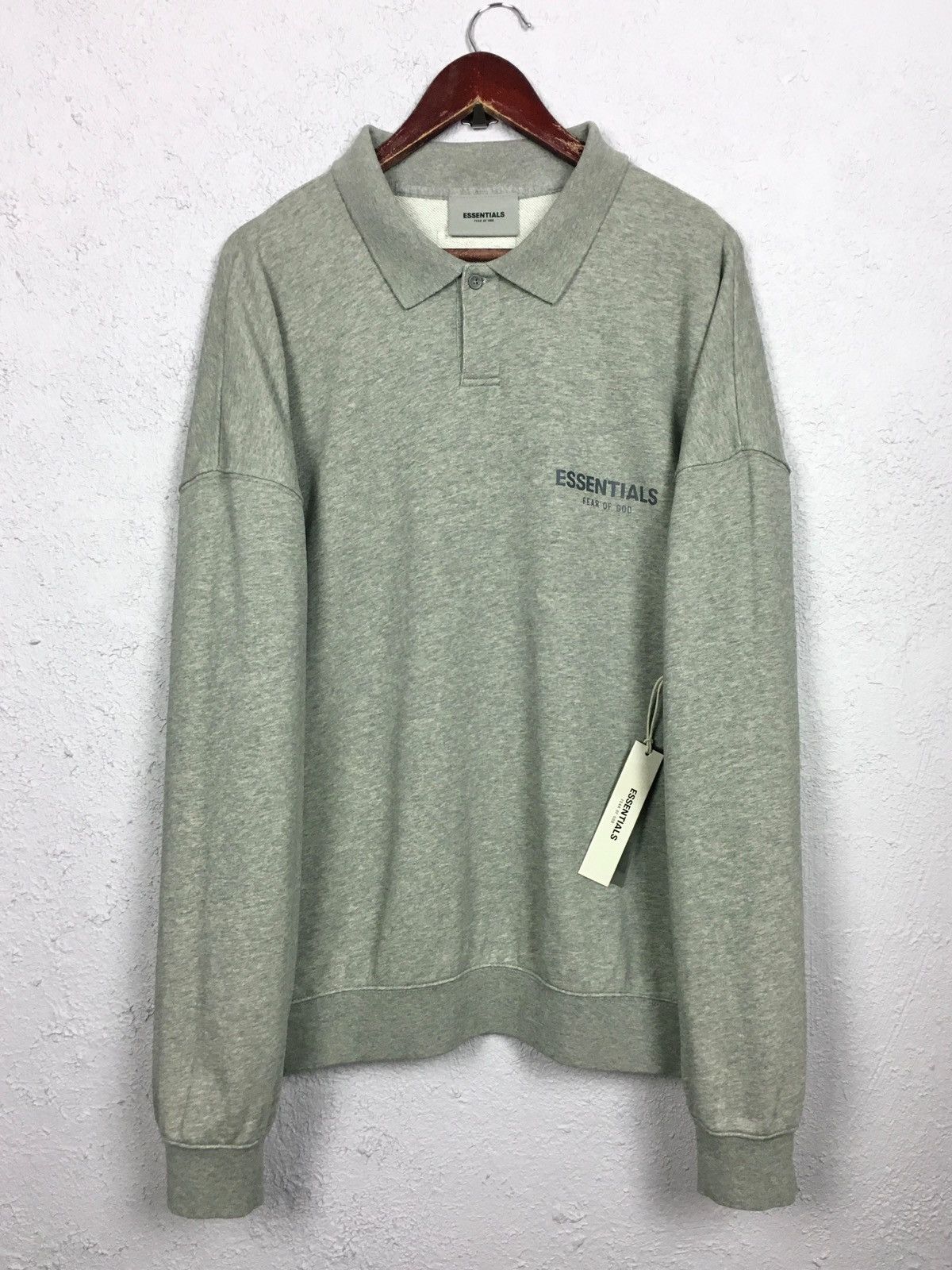 Essentials × FOG × Fear of God polo crewneck FOG ESSENTIALS Fear Of God sweatshirt hoodie Size US L / EU 52-54 / 3 - 1 Thumbnail