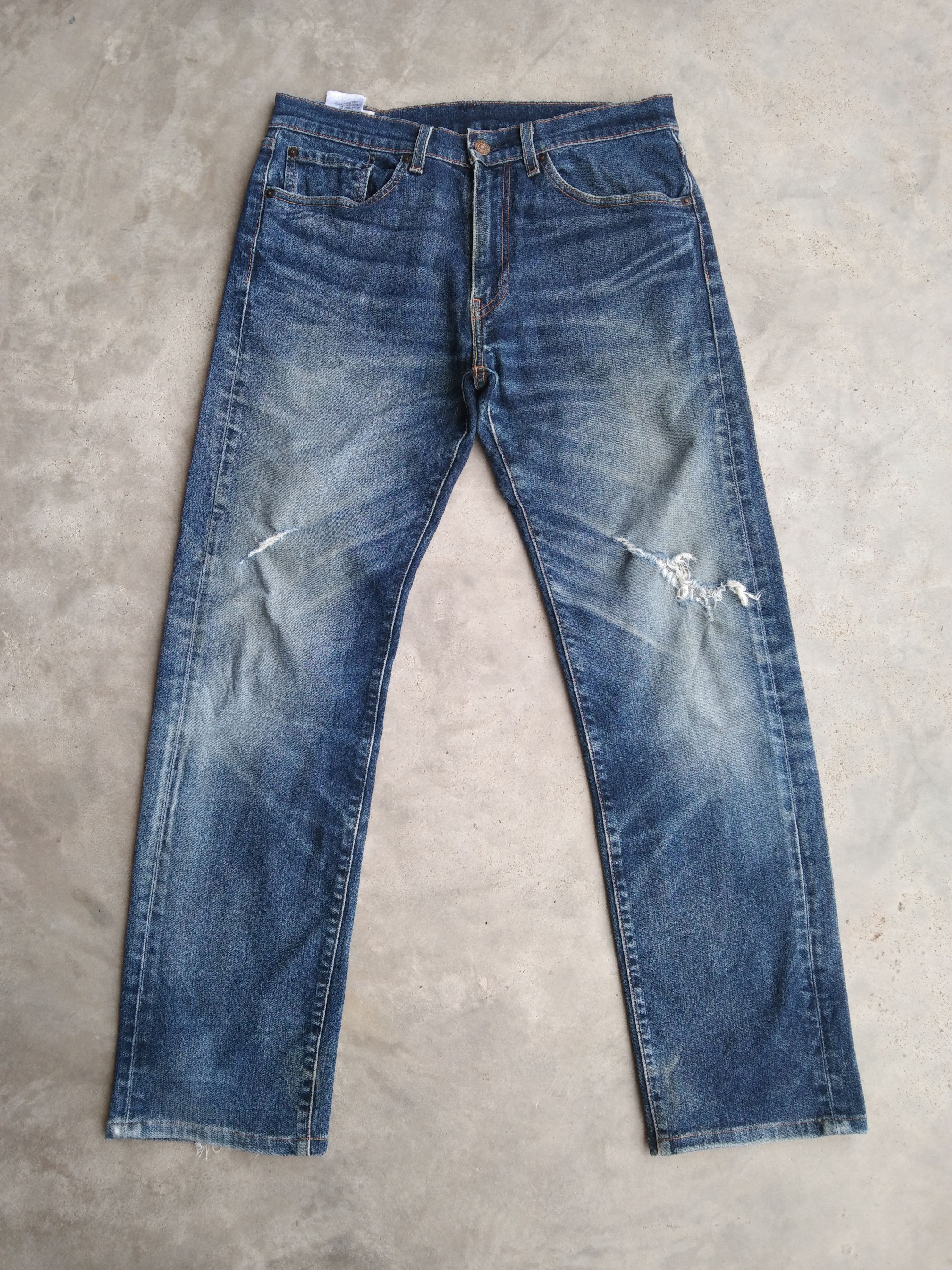 Levi's Vintage Levi's Jeans 505 Big E Distressed Denim 31x30 Size US 31 - 1 Thumbnail