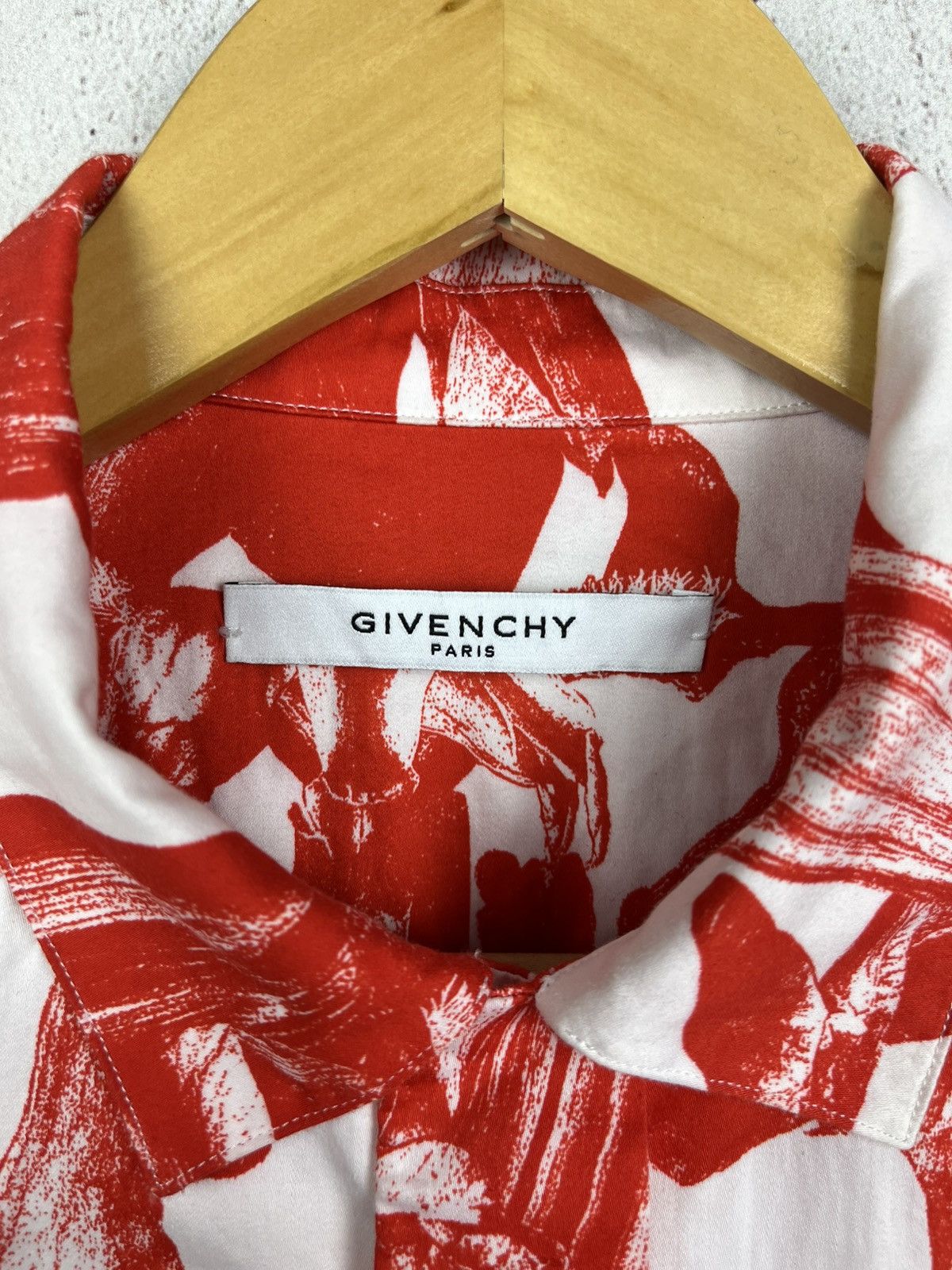 Givenchy Givenchy x MMW Iris Floral Flower Logo Button Up Shirt Rare Size US M / EU 48-50 / 2 - 16 Thumbnail