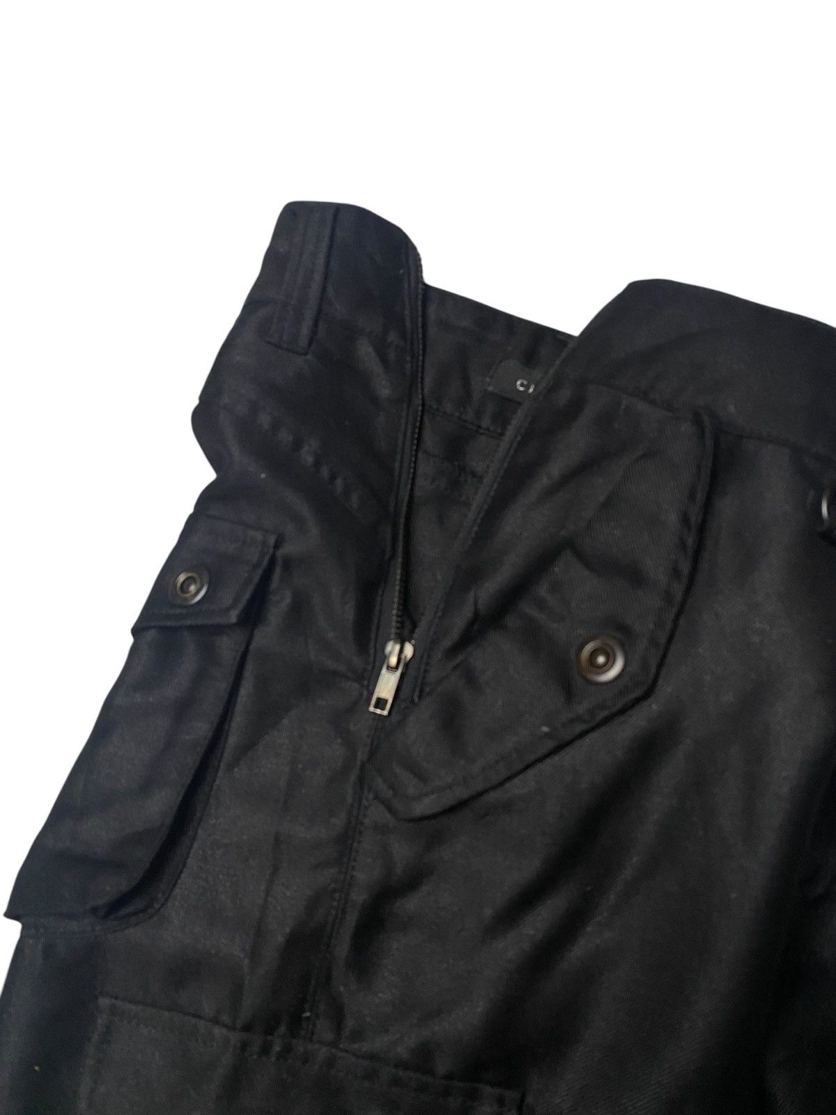 If Six Was Nine 2000's Civarize Waxed Zip Shorts Size US 31 - 3 Thumbnail
