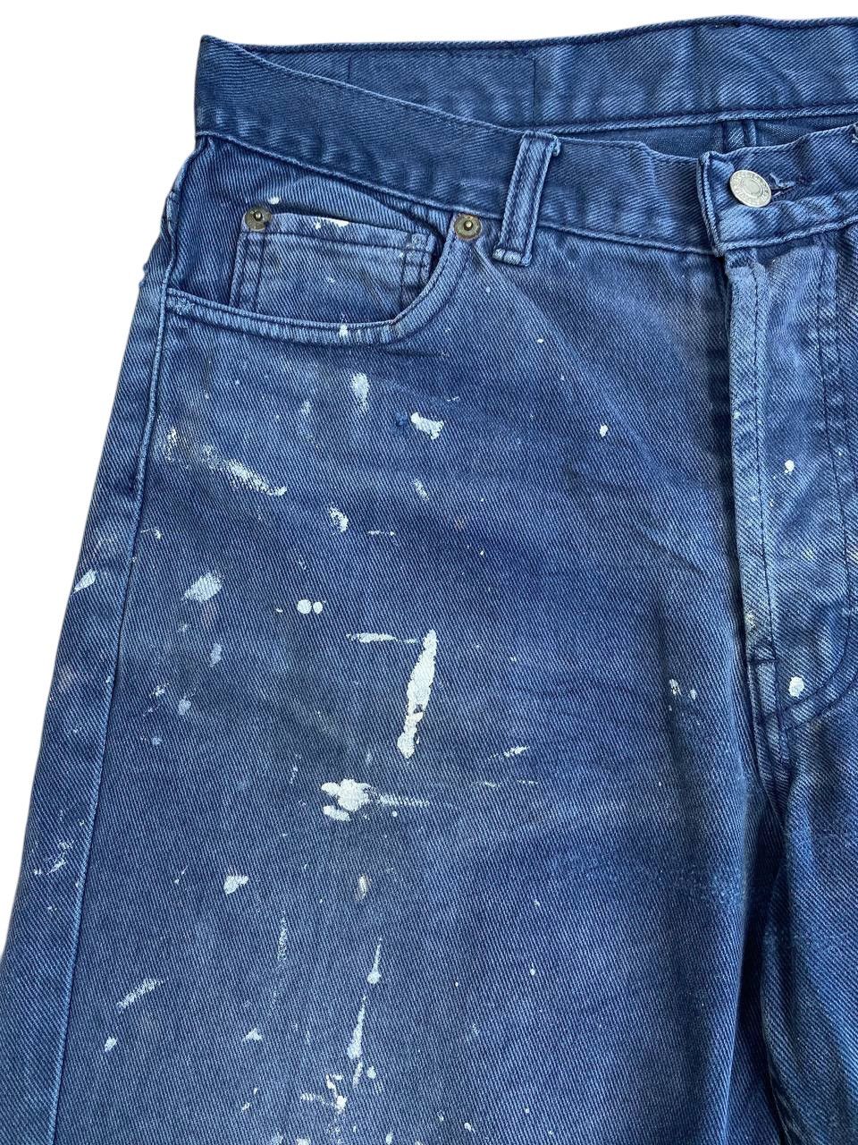 Levi's Vintage 1993 Levis 501 Black Painter Denim Button 532 Size US 30 / EU 46 - 4 Thumbnail