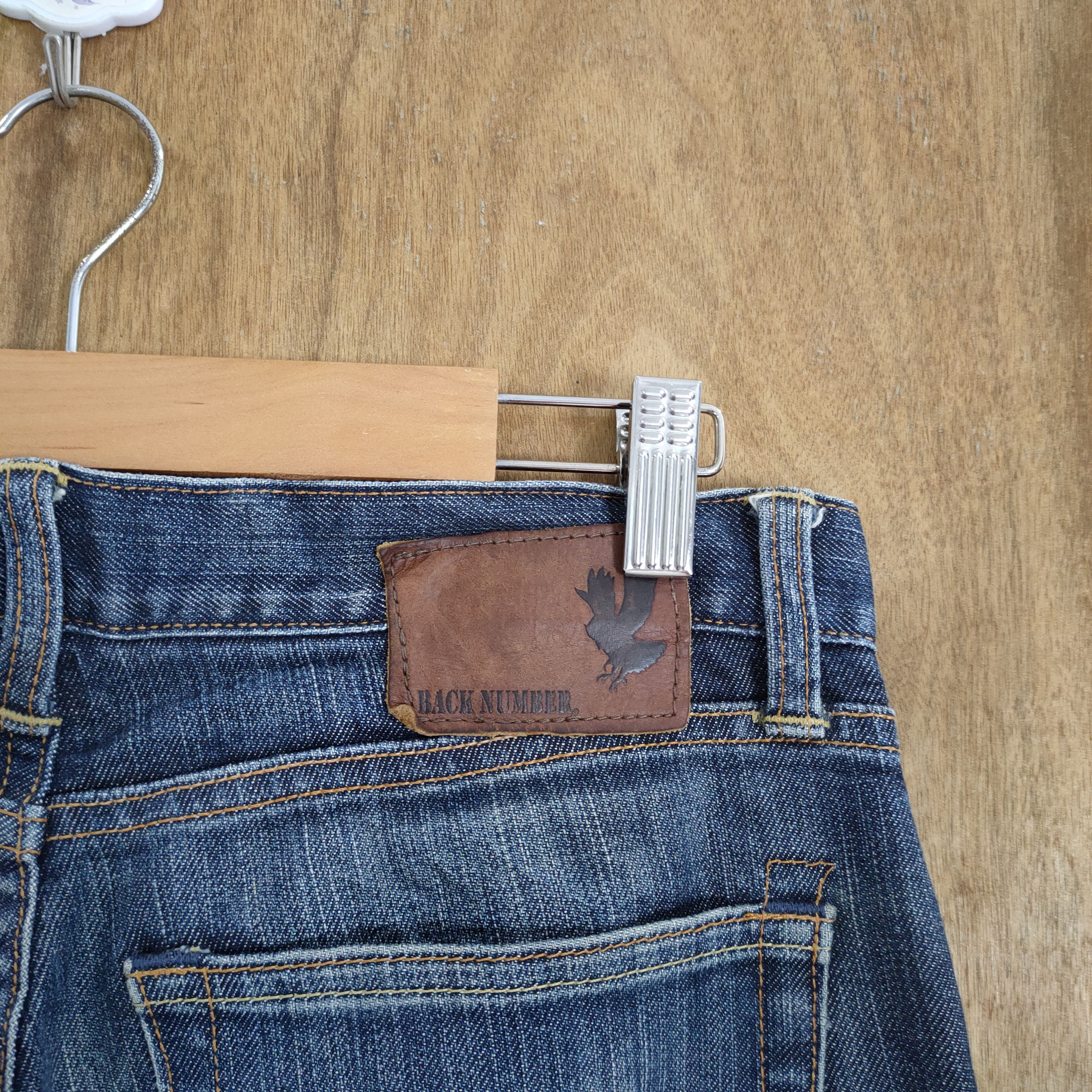 Jean × Numbers VINTAGE BACK NUMBER FADED DISTRESSED DENIM JEANS PANTS Size US 30 / EU 46 - 11 Thumbnail