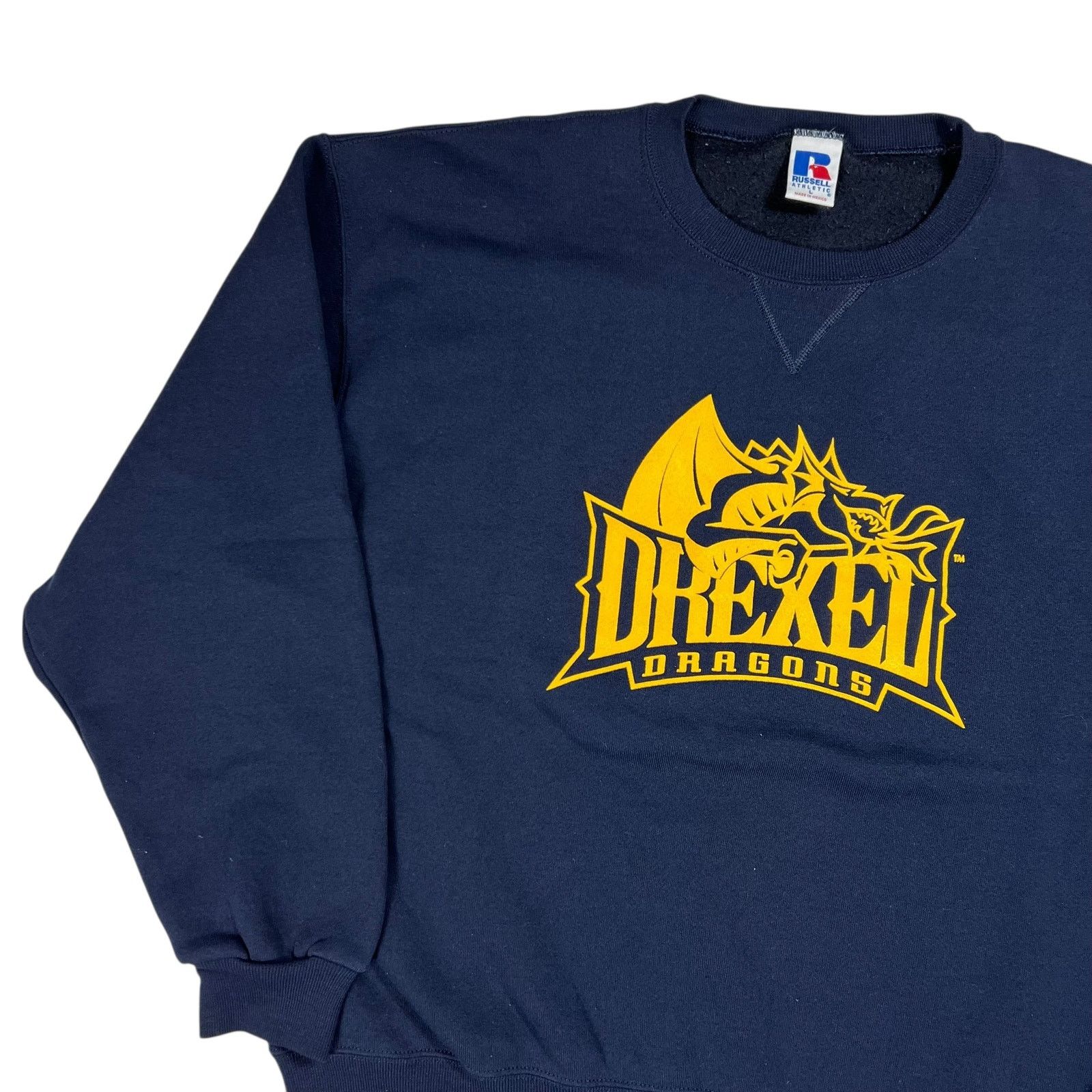 Russell Athletic × Vintage 1990s Russell Athletic Drexel University Dragons Crewneck Size US L / EU 52-54 / 3 - 4 Thumbnail