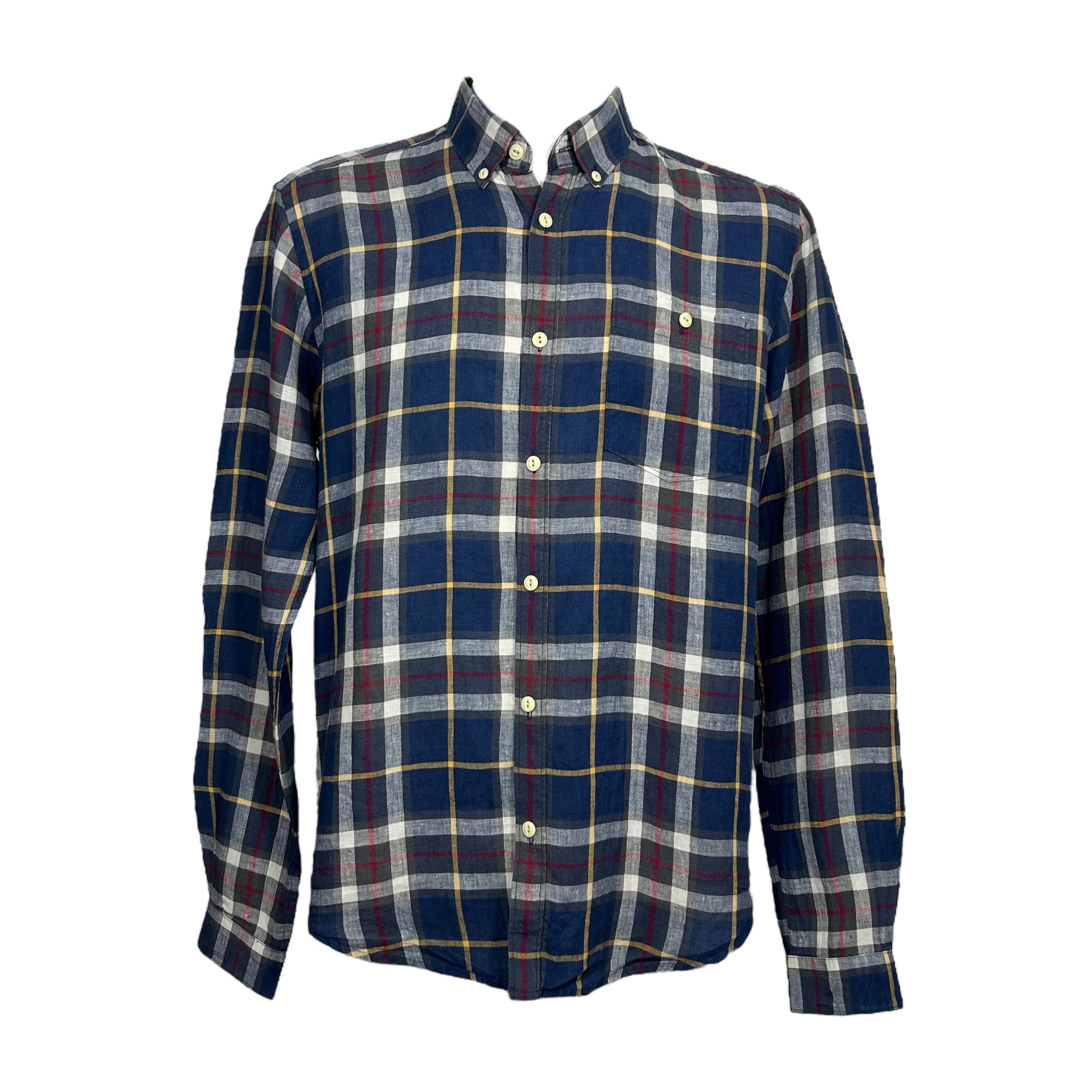 Barbour Barbour Beacon Linen Blue Plaid Check Shirt Slim Fit Size S Size US S / EU 44-46 / 1 - 1 Thumbnail