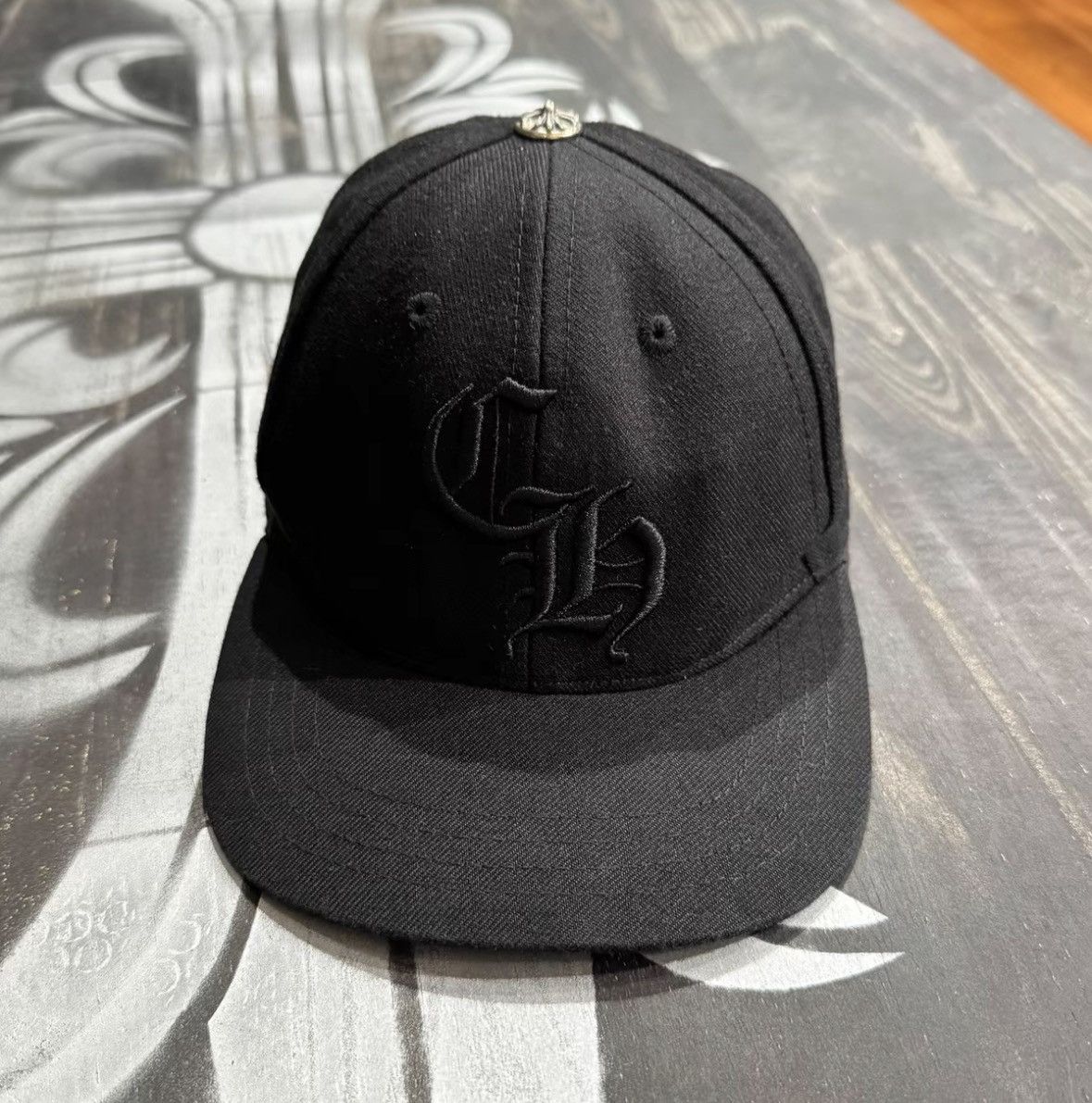 Chrome Hearts chrome hearts black embroidered logo baseball cap. Size ONE SIZE - 1 Thumbnail