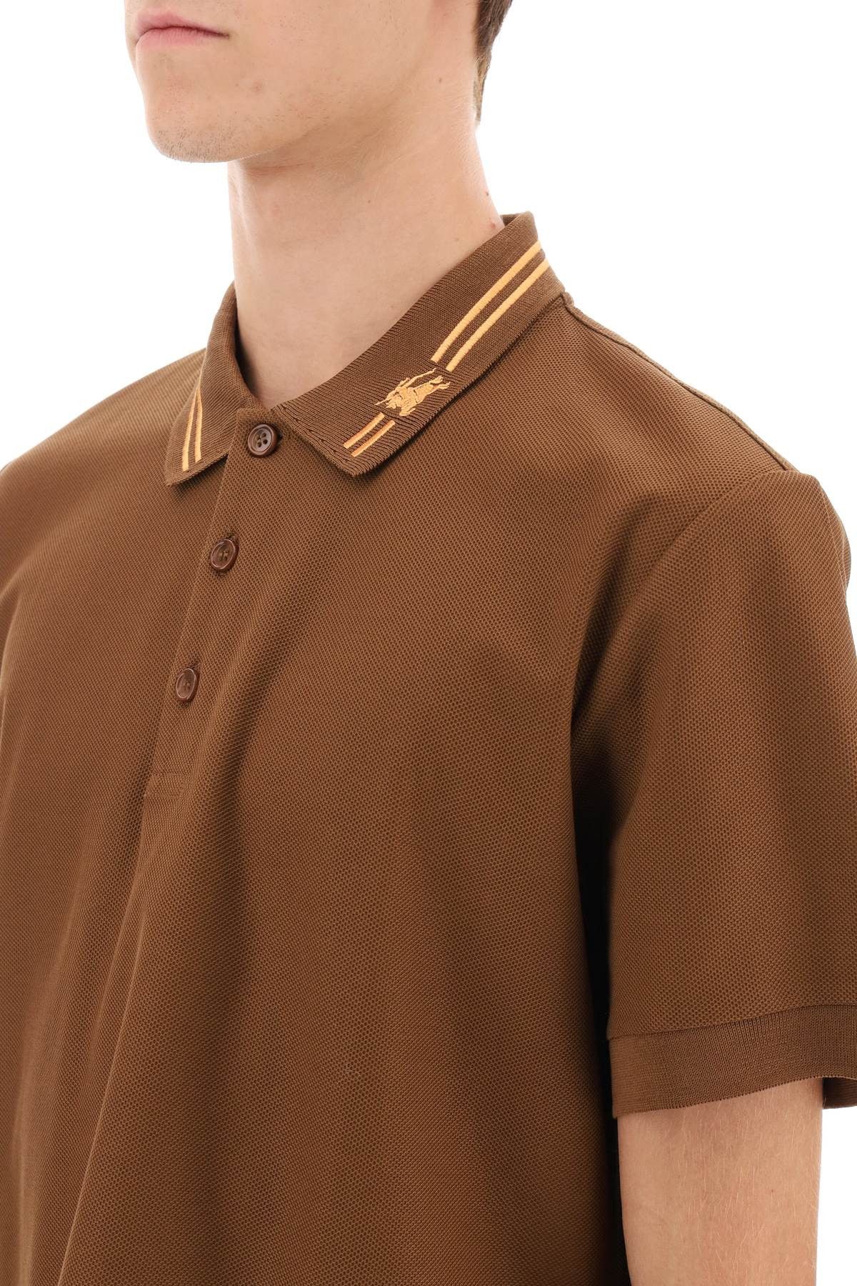 Burberry o1w1db10824 Ekd Regular Fit Polo Shirt in Dark Birch Brown Size US XS / EU 42 / 0 - 3 Thumbnail